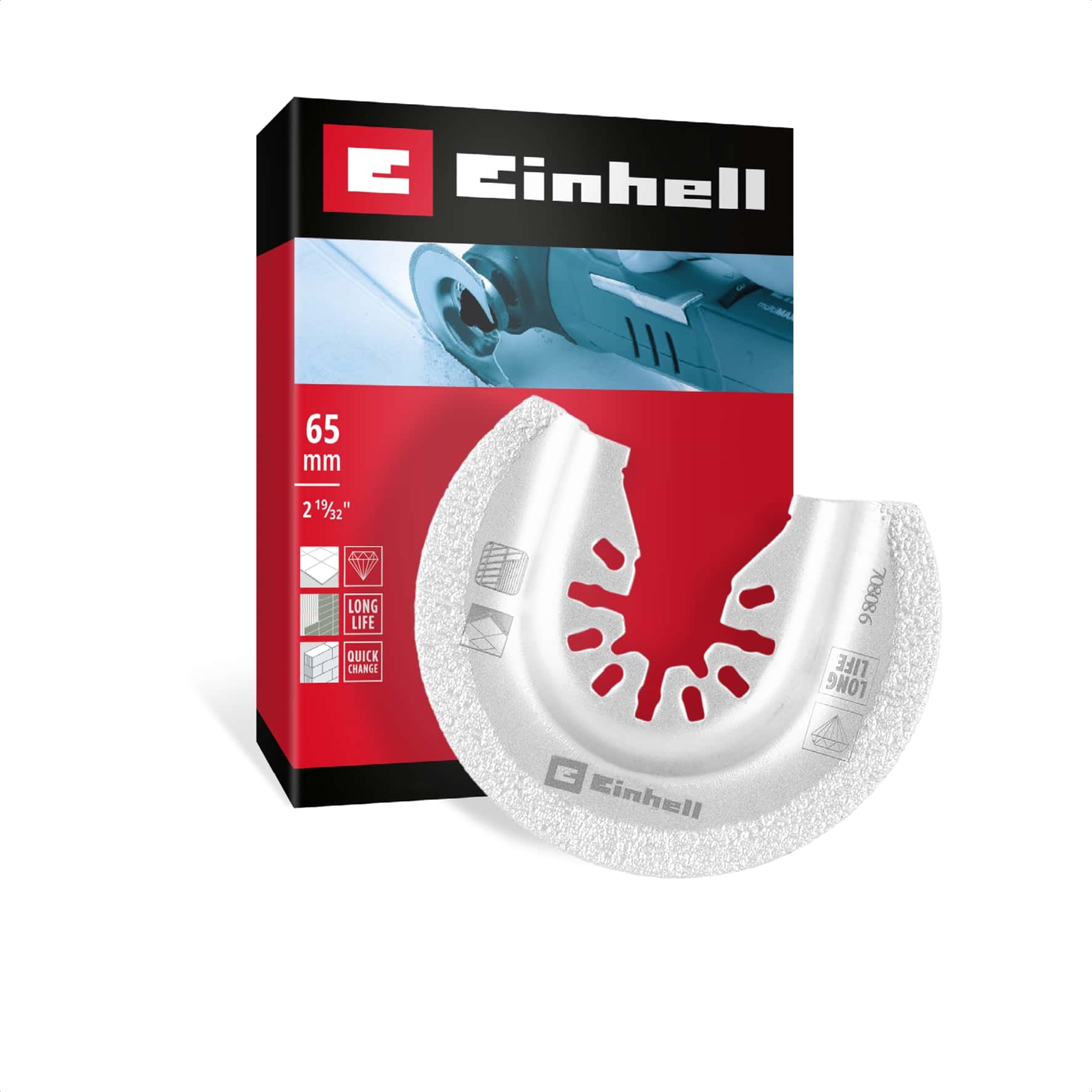 EINHELL Hartmetall-Sägeblatt, 708086, halbrund, 65 mm EINHELL Hartmetall-Sägeblatt, 708086, halbrund, 65 mm