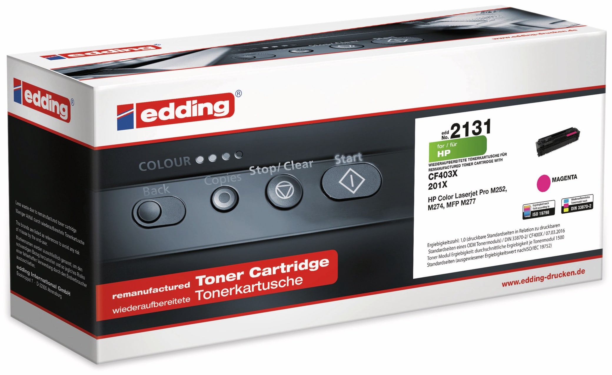 EDDING Toner EDDNIG EDD-2131, für HP, CF403X Magenta EDDING Toner EDDNIG EDD-2131, für HP, CF403X Magenta