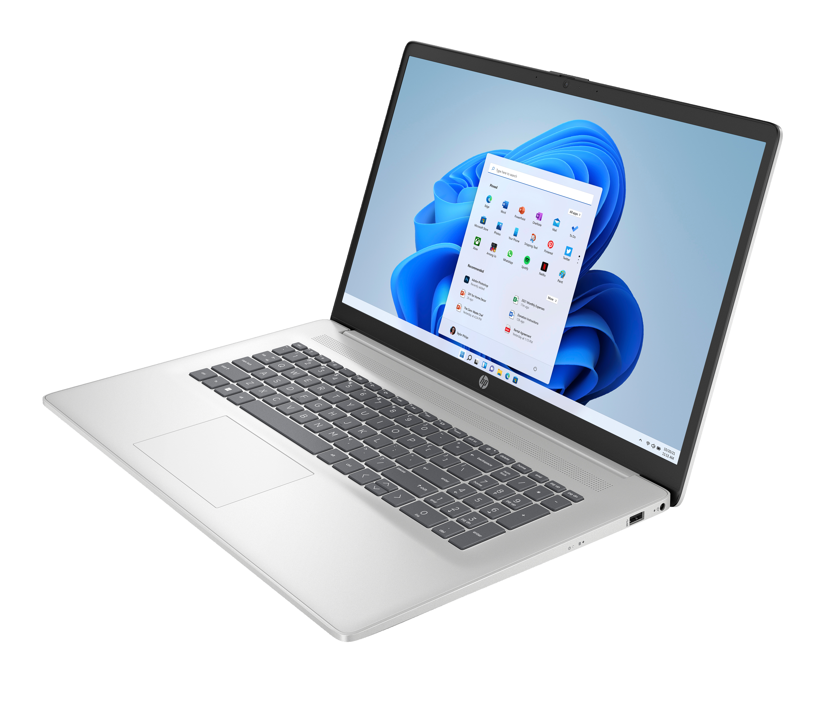 HP Notebook 17-cp3176ng, 43,9cm (17,3"), FullHD, AMD Ryzen™ 7 7730U, 16GB DDR4, Windows 11 Home