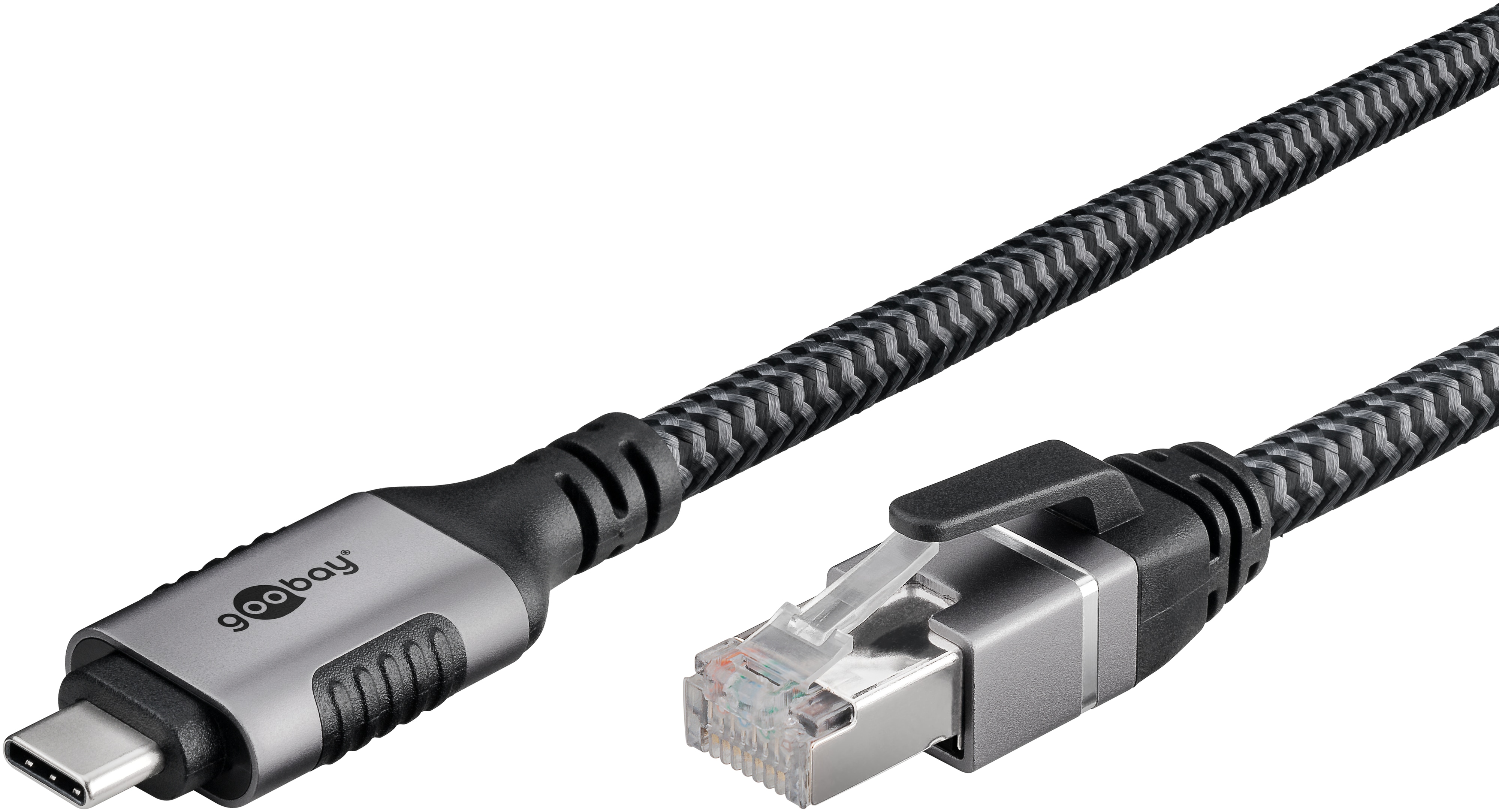 GOOBAY Ethernet-Kabel CAT6 USB-AC 3.1 auf RJ45 2m