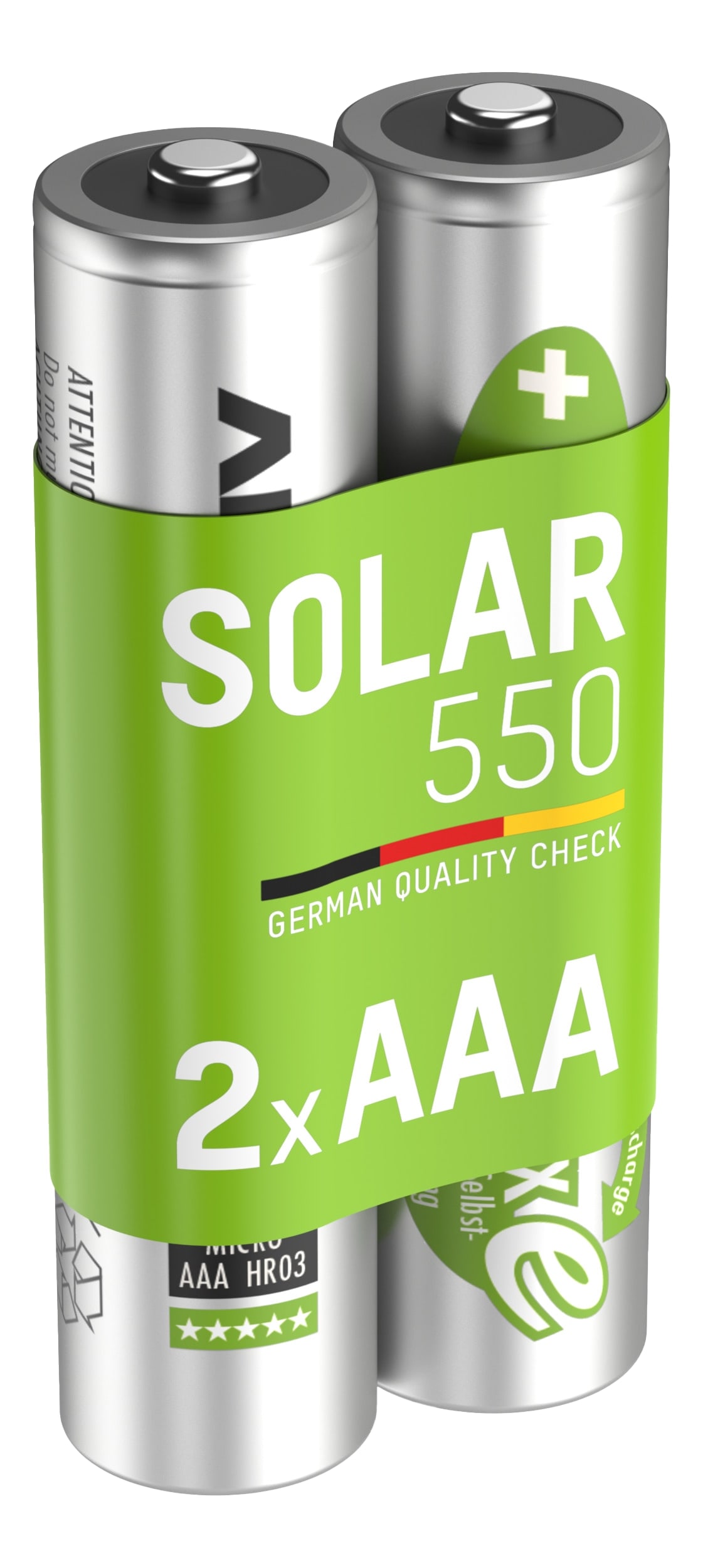 ANSMANN Solar NiMH Akku Micro AAA 550 mAh maxE 2-Stück