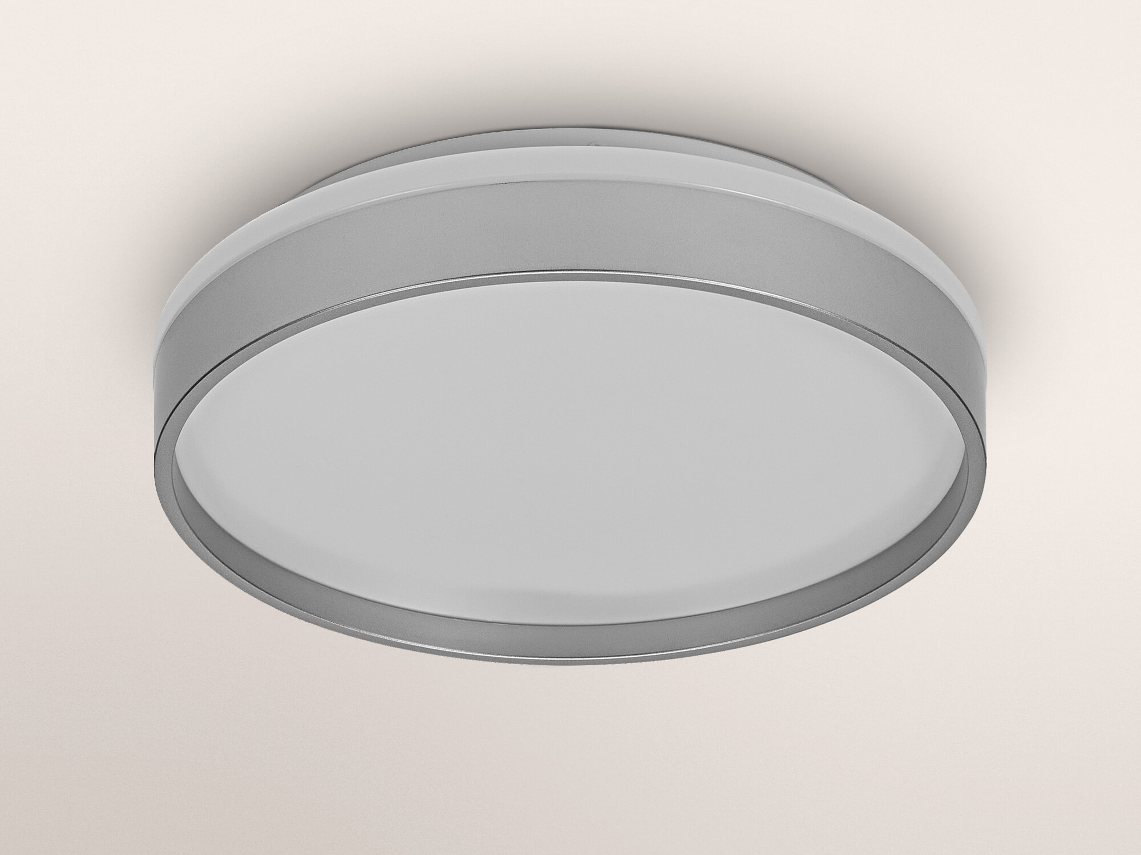 OSRAM LED-Deckenleuchte, 16W, 3000K, 1000lm, warmweiß, IP20, silber, Ø30cm OSRAM LED-Deckenleuchte, 16W, 3000K, 1000lm, warmweiß, IP20, silber, Ø30cm