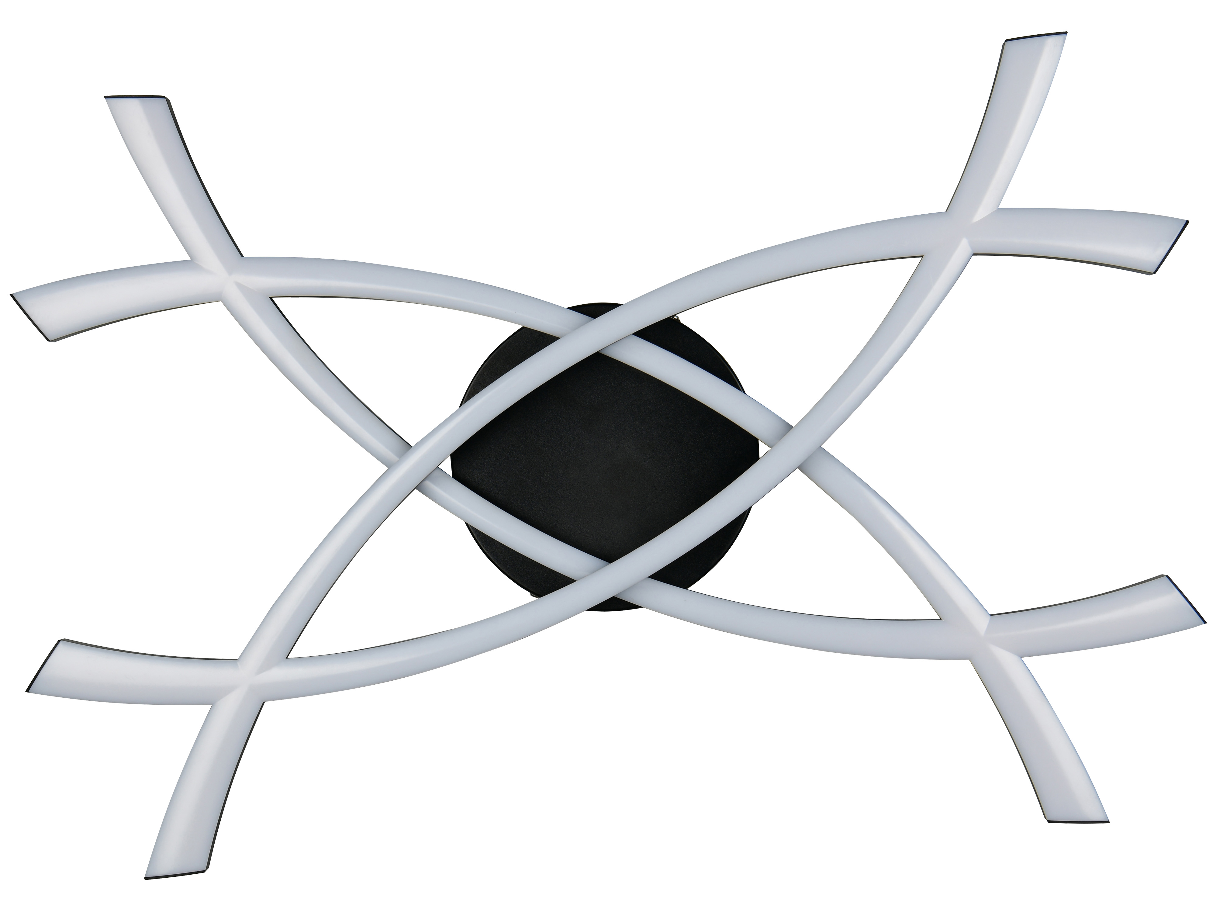 REALITY LED-Wand- und Deckenleuchte Pollock R23691132, 22W, 3000K, 2500lm, warmweiß, IP20, schwarz