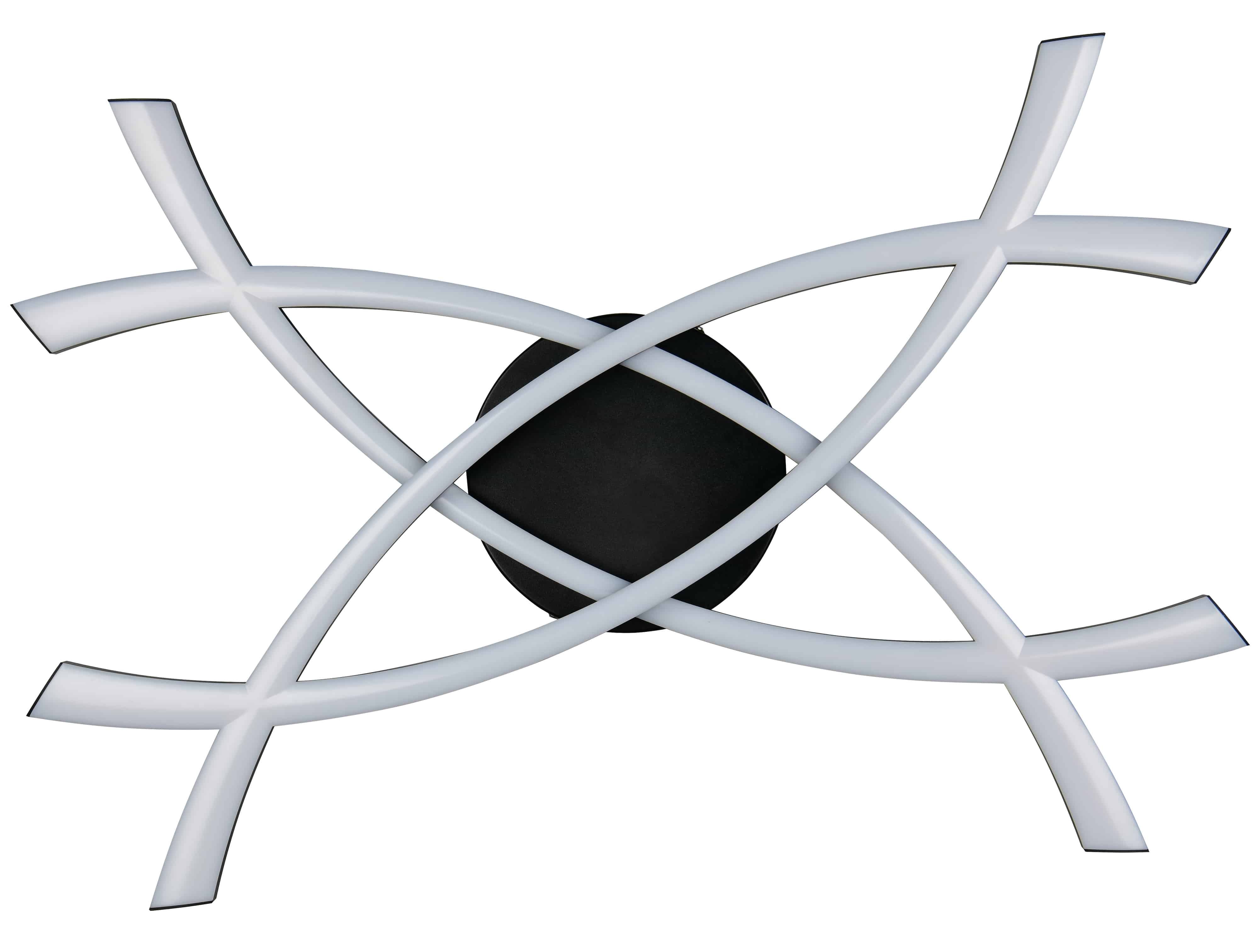 REALITY LED-Wand- und Deckenleuchte Pollock R23691132, 22W, 3000K, 2500lm, warmweiß, IP20, schwarz REALITY LED-Wand- und Deckenleuchte Pollock R23691132, 22W, 3000K, 2500lm, warmweiß, IP20, schwarz