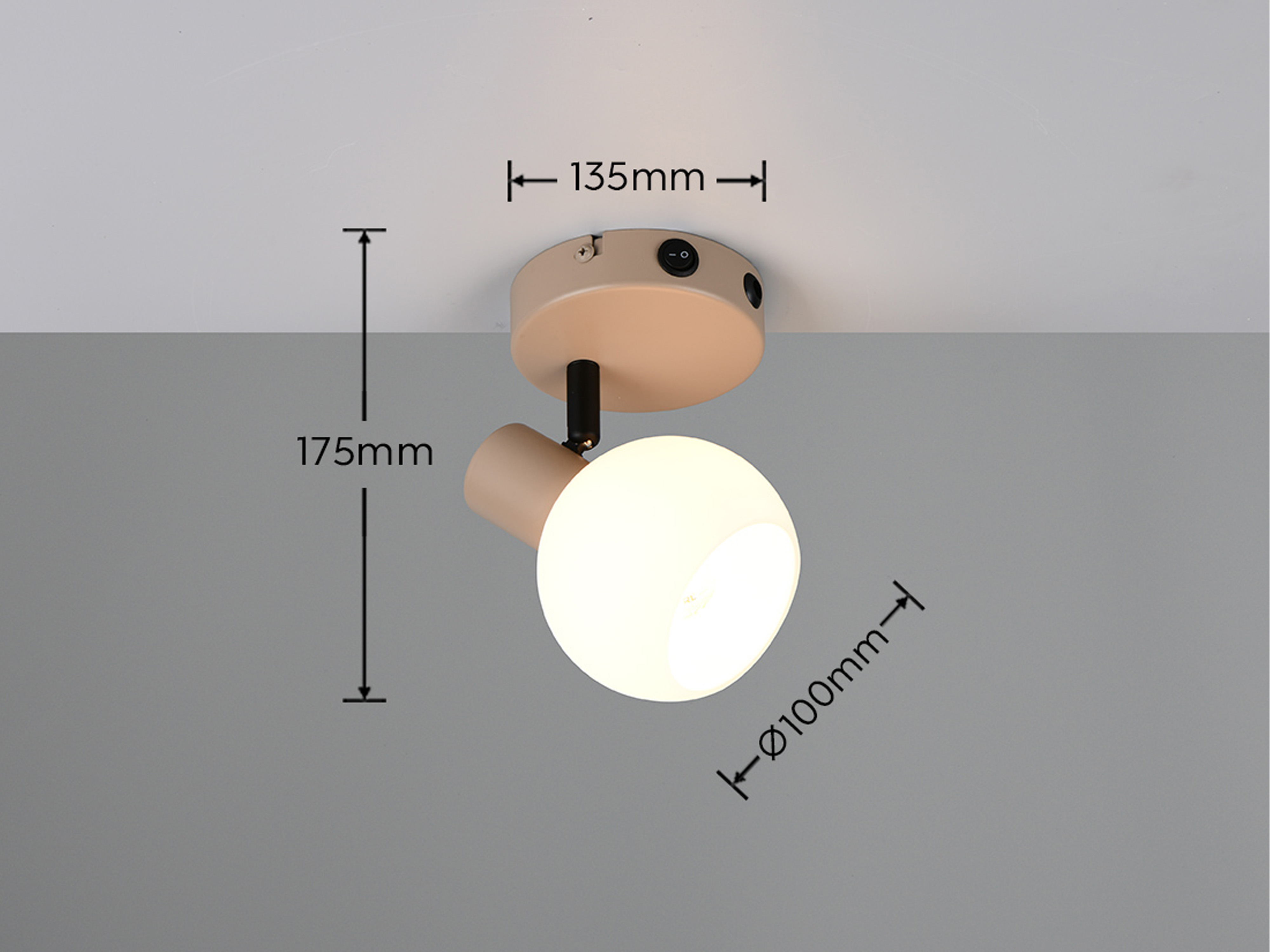 REALITY Wandleuchte Boba R86371743, E14, ohne LM, IP20, beige REALITY Wandleuchte Boba R86371743, E14, ohne LM, IP20, beige