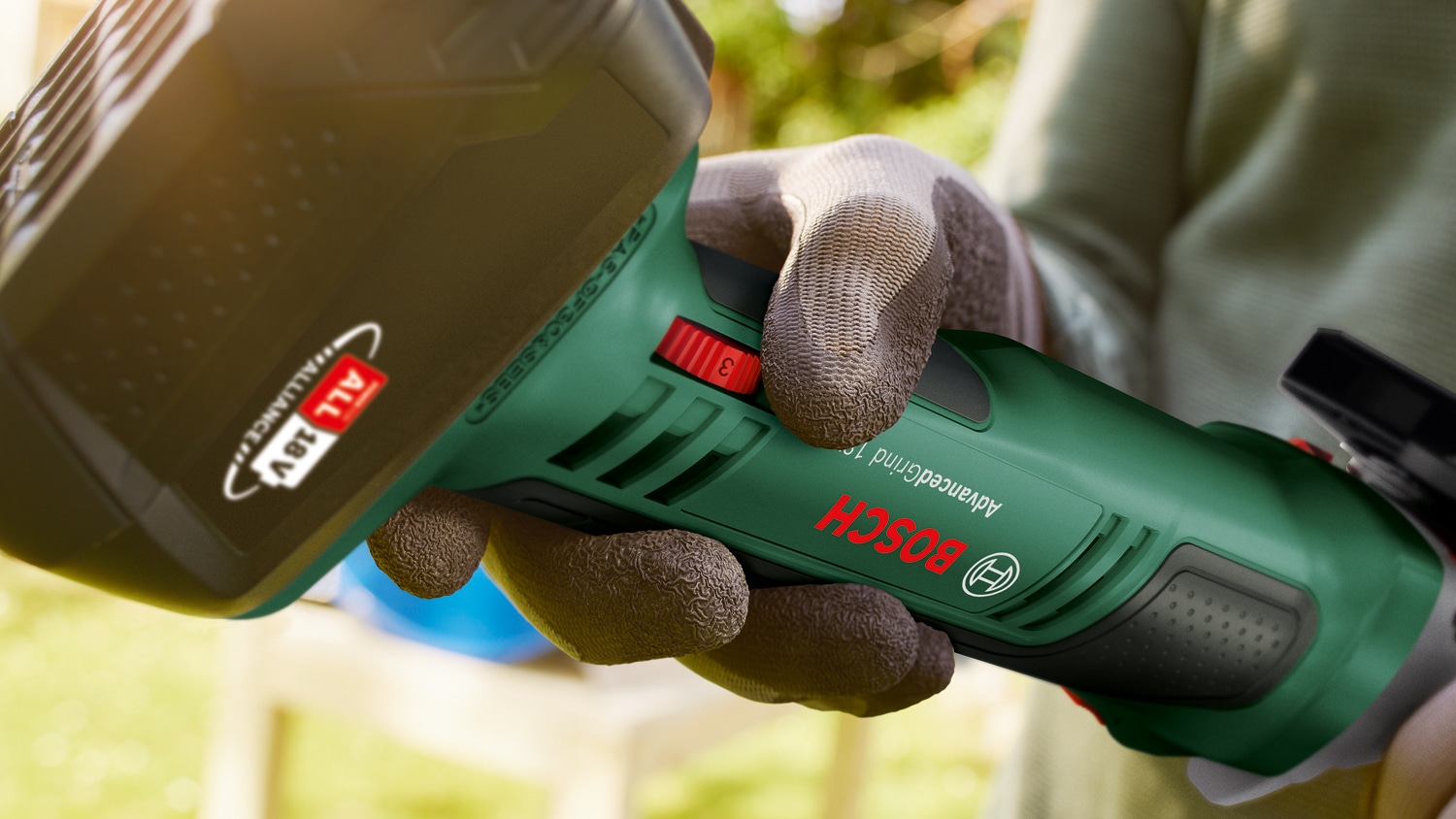 BOSCH Akku-Winkelschleifer AdvancedGrind 18V-80, 06033E5100, Solo BOSCH Akku-Winkelschleifer AdvancedGrind 18V-80, 06033E5100, Solo