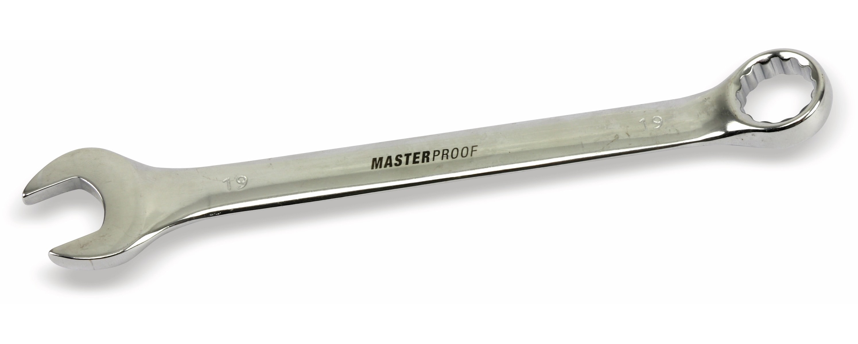 MASTERPROOF Gabel-Ringschlüssel, 19 mm MASTERPROOF Gabel-Ringschlüssel, 19 mm