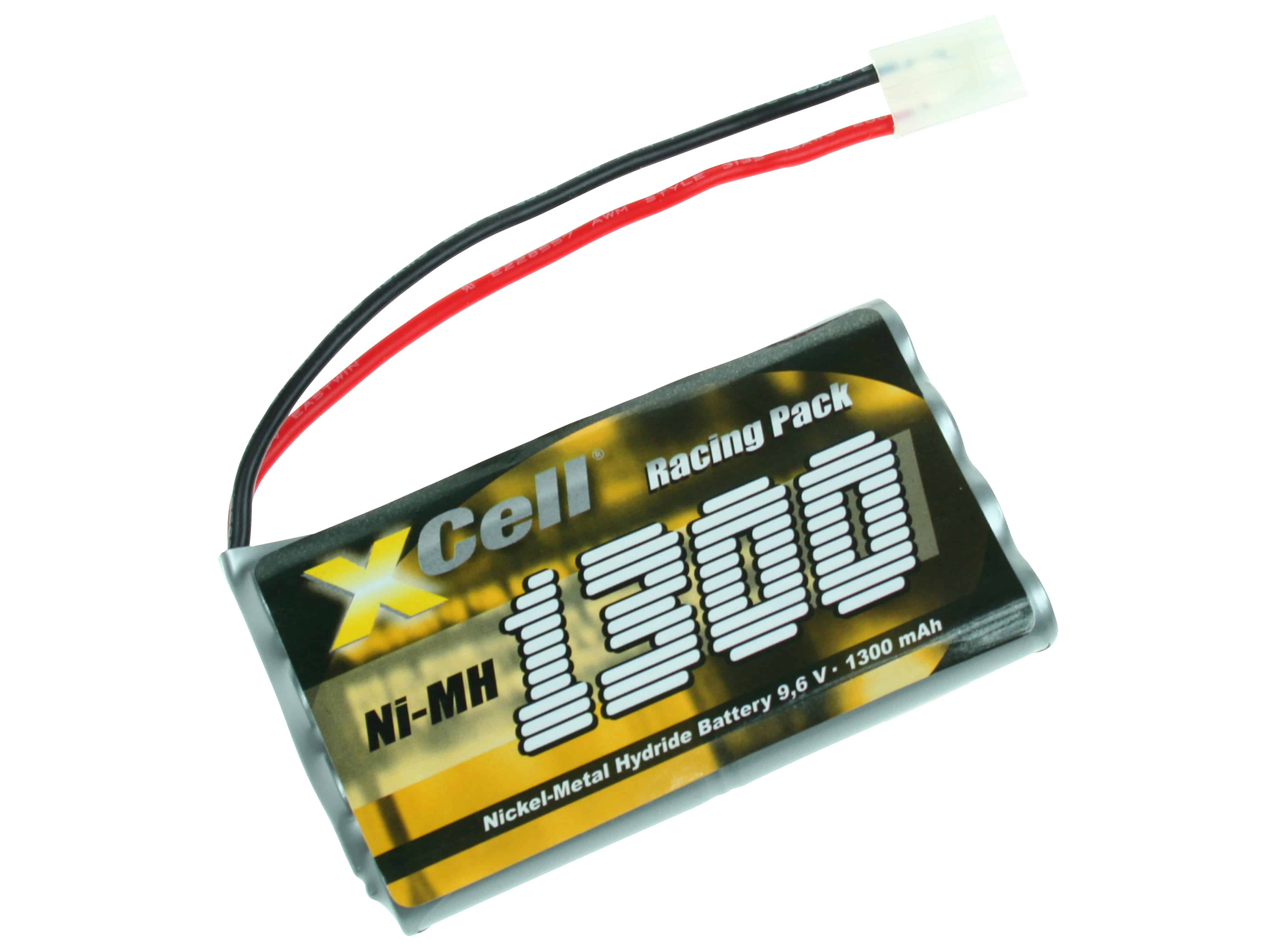 XCELL Ni-MH Akku 114363 RC-Pack, 9,6 V, 1300mAh, L4x2