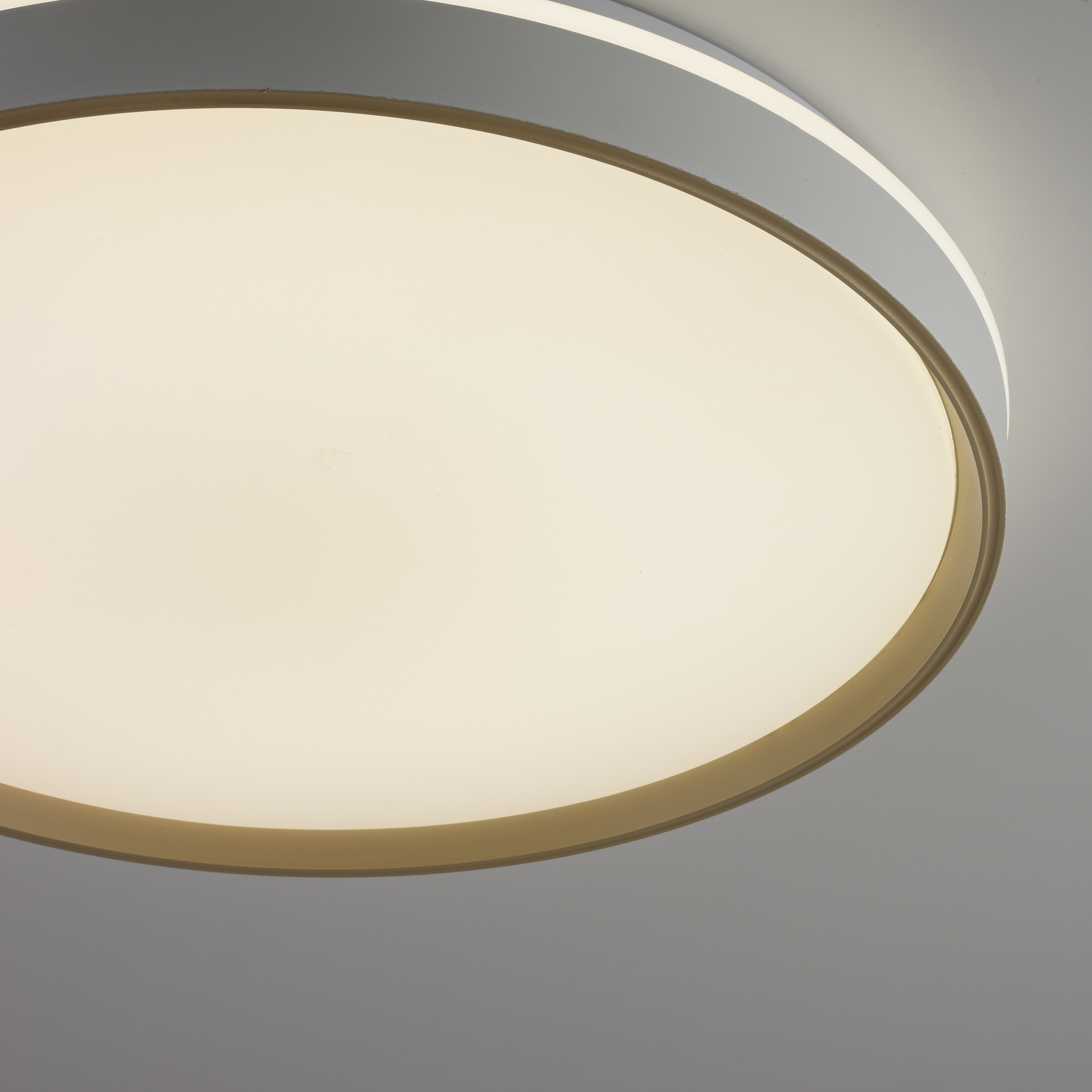 JUST LIGHTLED-Deckenleuchte 14278-39, 34W, CCT, 4600lm, IP20, weiß/sand