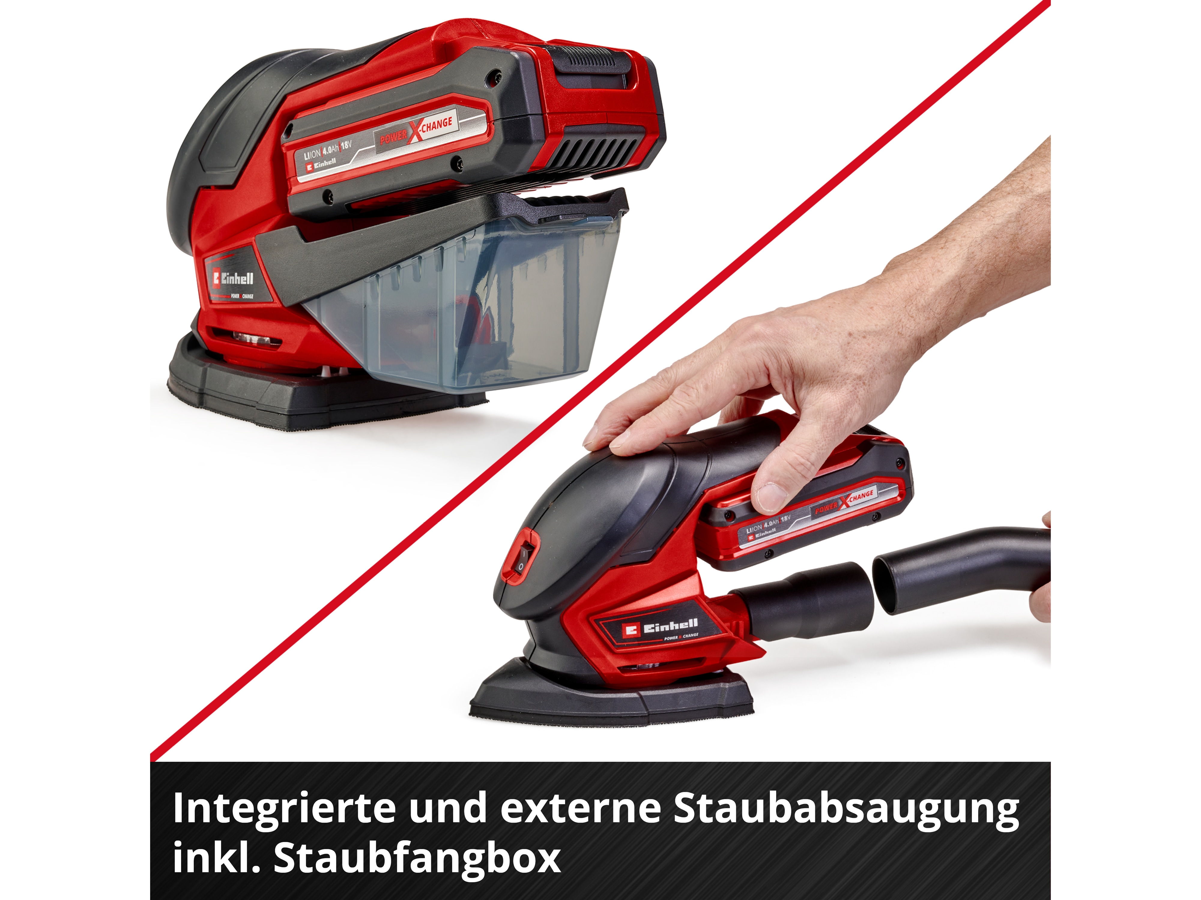EINHELL Akku-Multischleifer TE-OS 18/150 Li - Solo