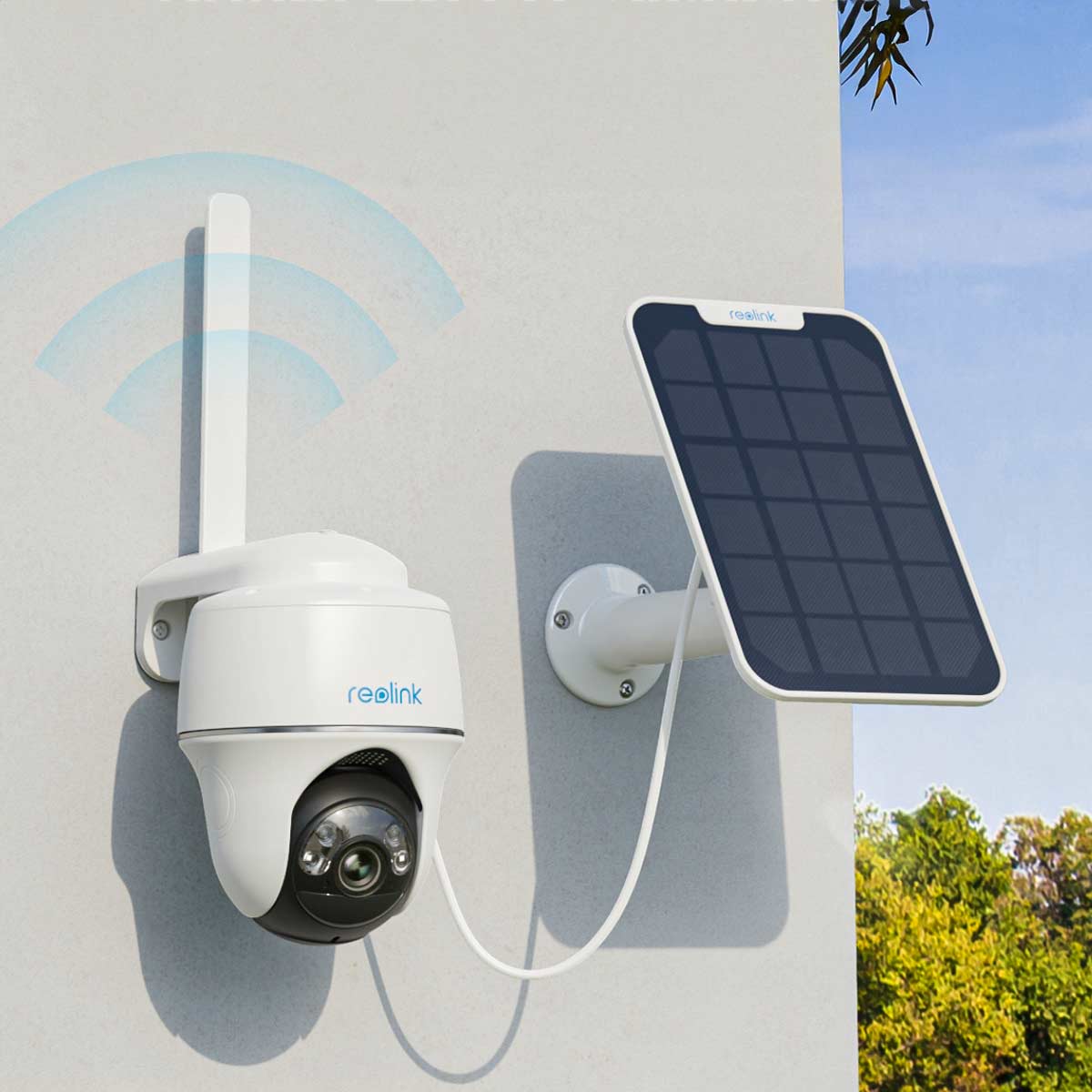 REOLINK Überwachungskamera Go Series G430, mit Solarpanel, außen, weiß