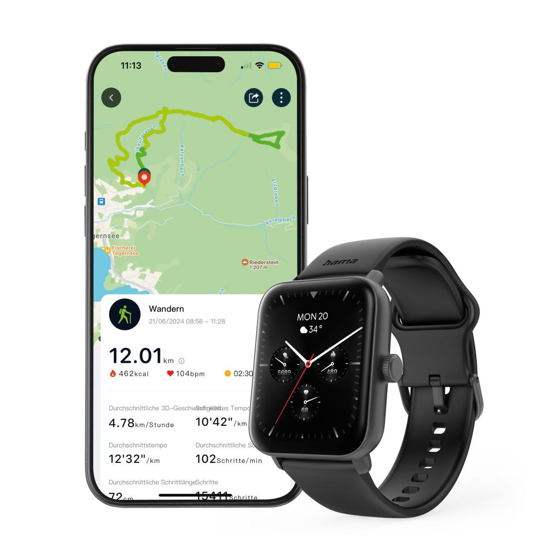 HAMA Smartwatch 6010 schwarz