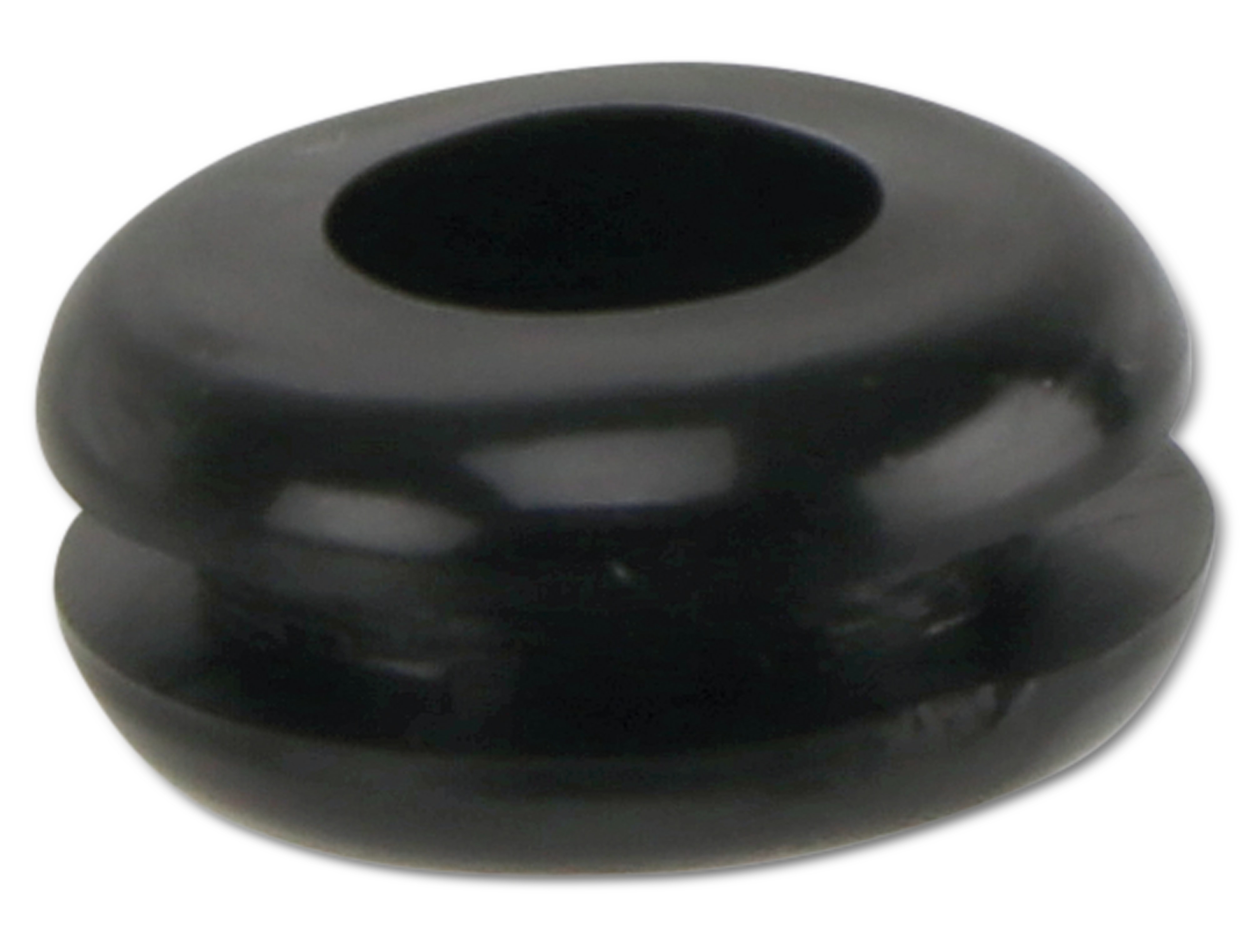 KSS Kabeldurchführungstülle PVC weich, schwarz, Plattenstärke 1,7, Loch-Ø 6,4, geschlossen, 1 Stück