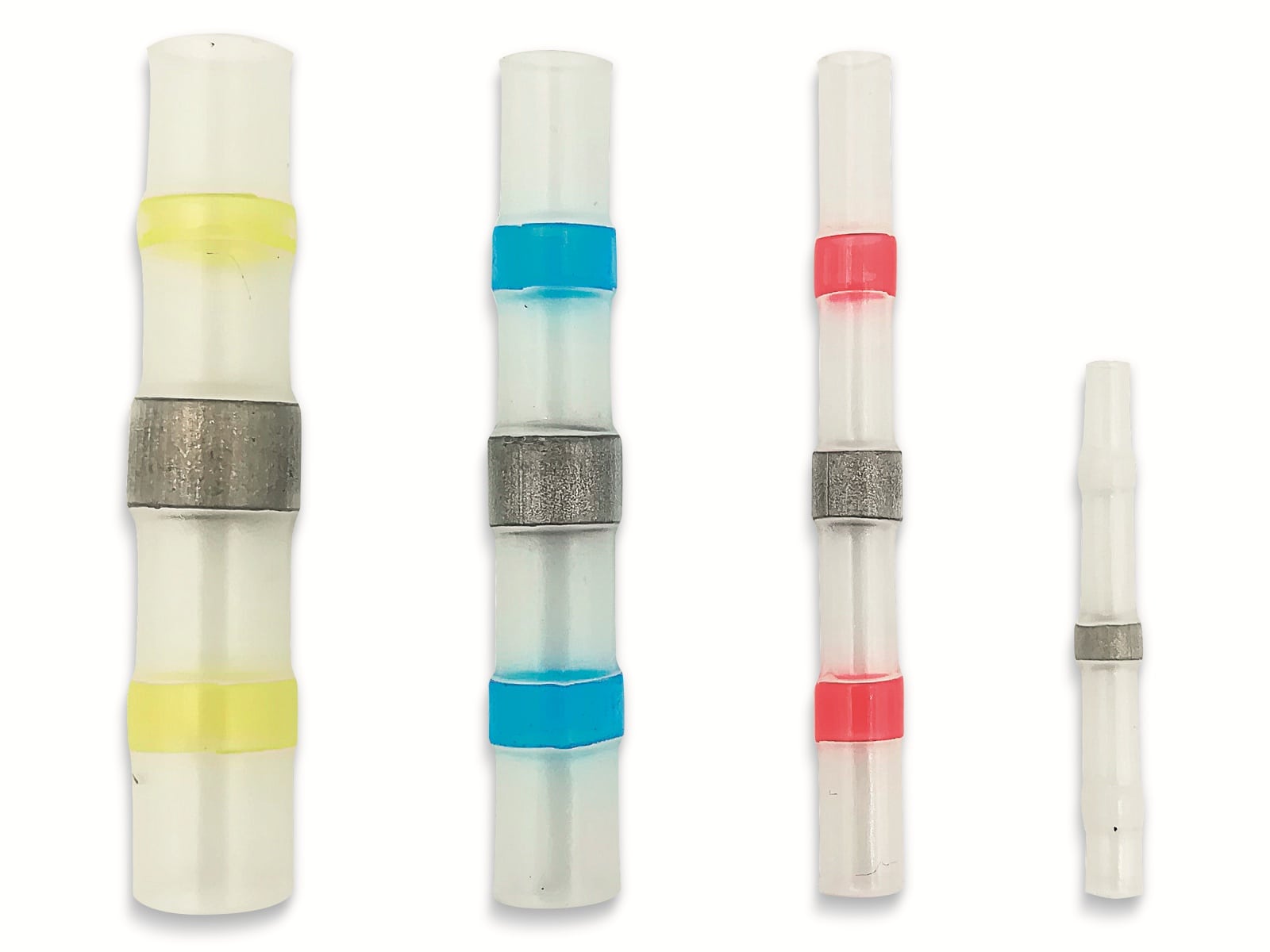 QUADRIOS, 2011C396, Löt-Stoßverbinder-Sortiment 120 Teile mit Lötzinn Transparent mit Innenkleber QUADRIOS, 2011C396, Löt-Stoßverbinder-Sortiment 120 Teile mit Lötzinn Transparent mit Innenkleber