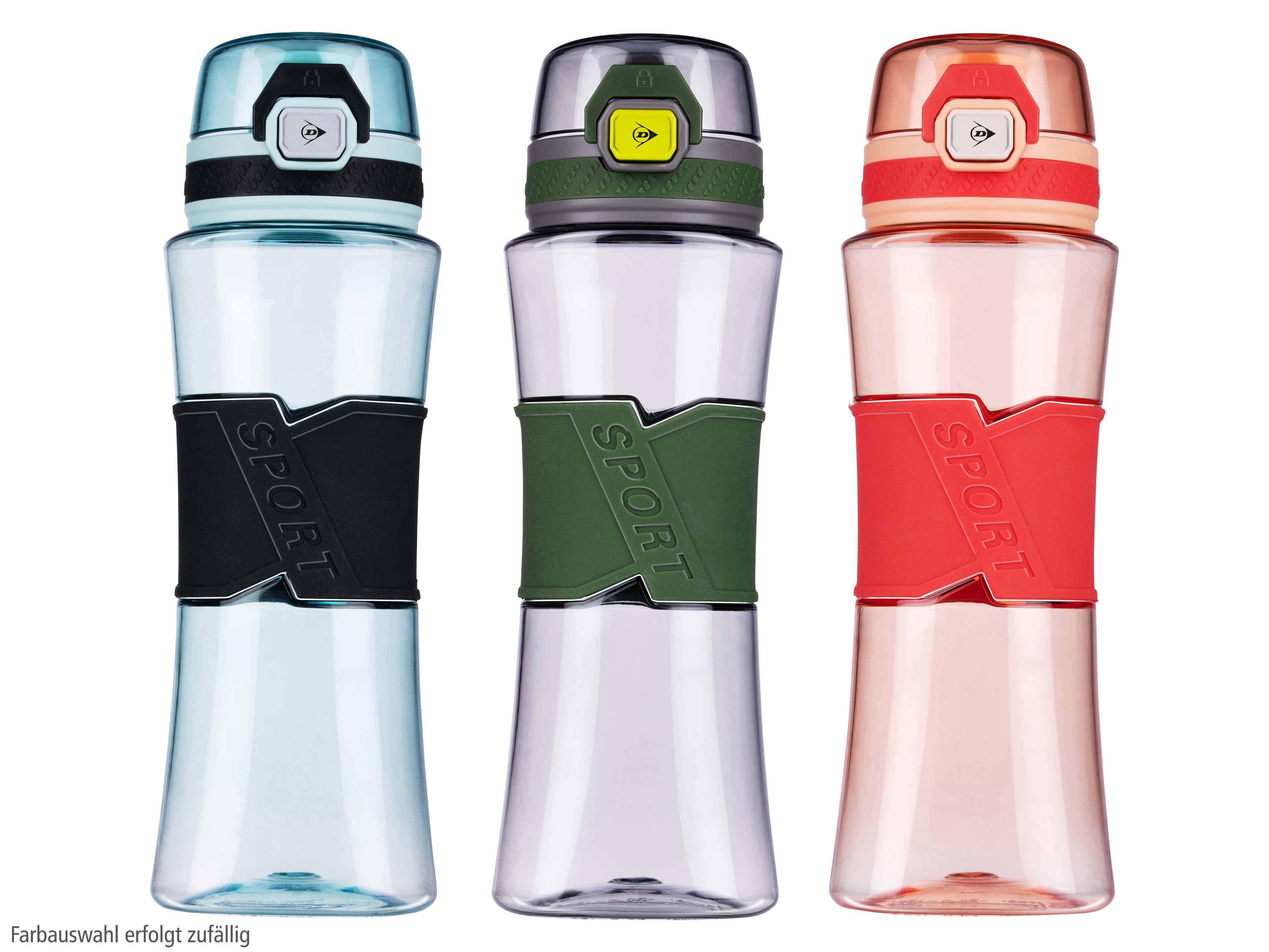 DUNLOP Trinkflasche, 50ml, 3 verschiedene Farben