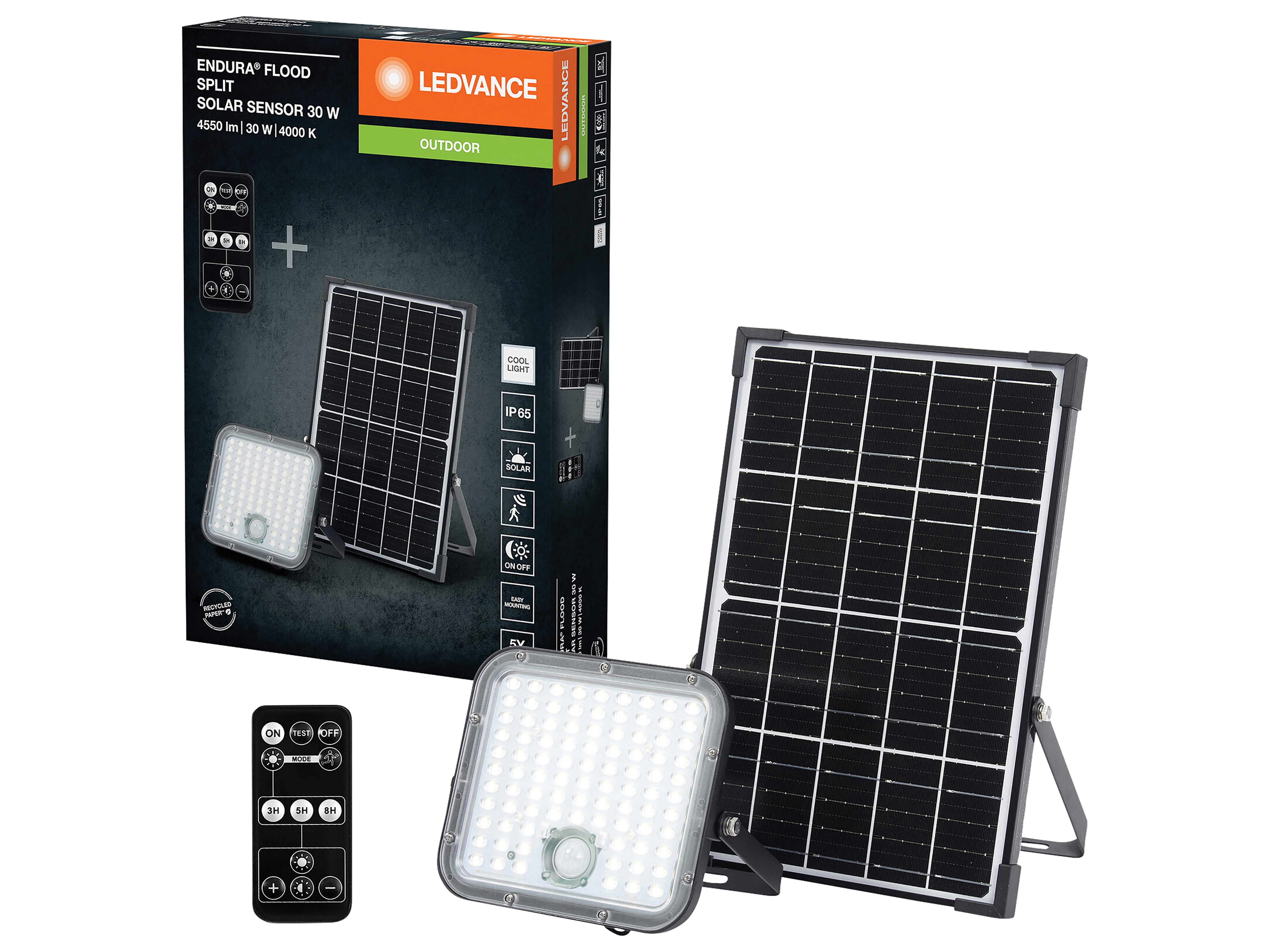 LEDVANCE Solar LED-Fluter Endura Flood Split 30 W, 4500 lm, 4000 K LEDVANCE Solar LED-Fluter Endura Flood Split 30 W, 4500 lm, 4000 K