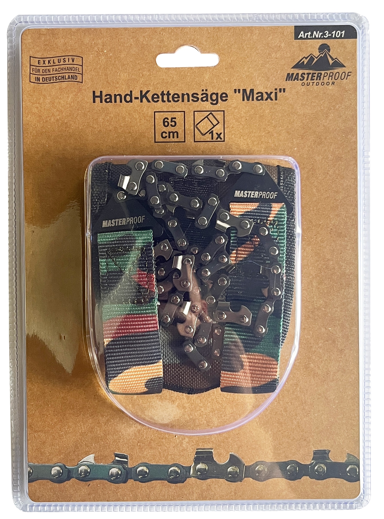 MASTERPROOF Hand-Kettensäge, "maxi", 65 cm MASTERPROOF Hand-Kettensäge, "maxi", 65 cm
