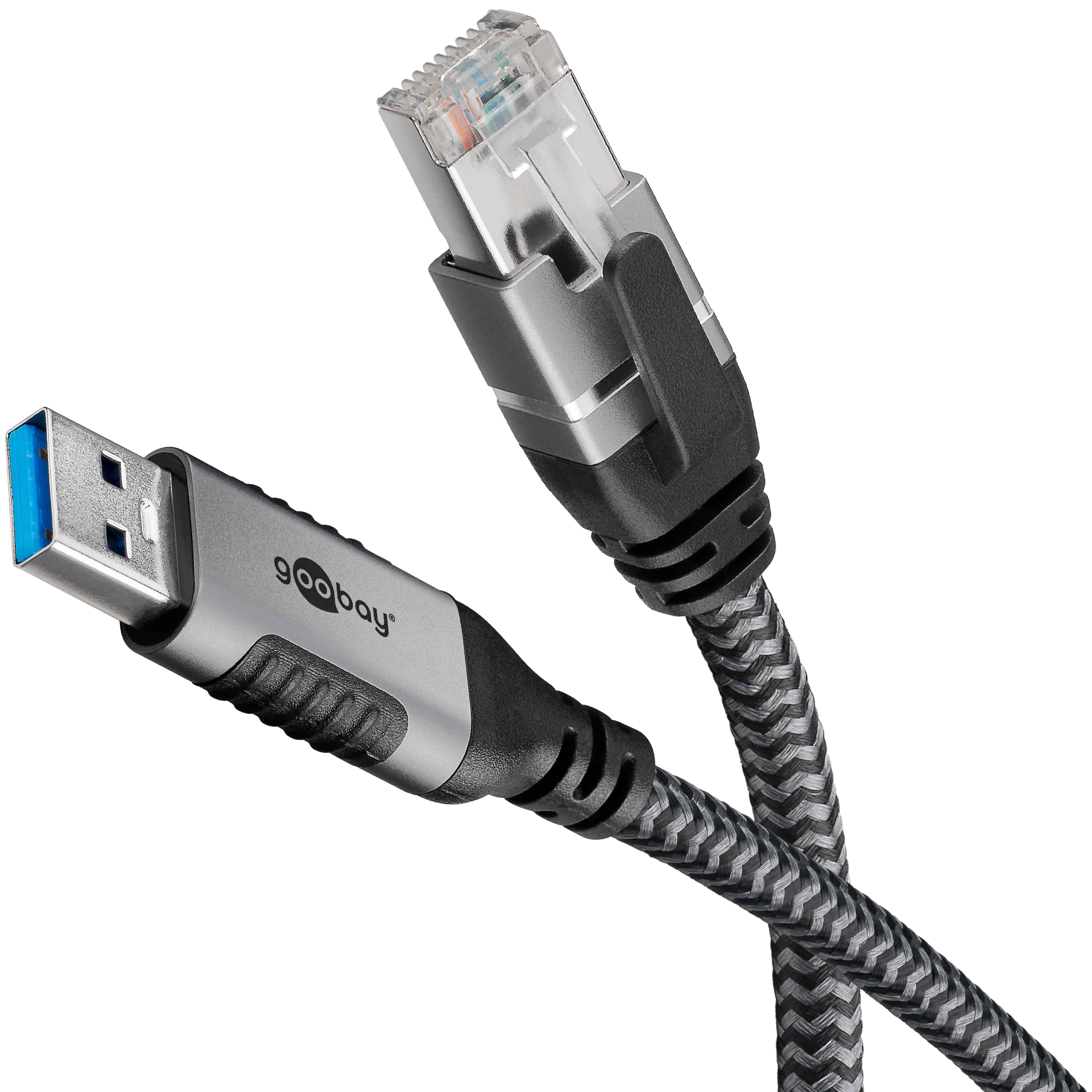 GOOBAY Ethernet-Kabel CAT6 USB-A 3.0 auf RJ45 3m