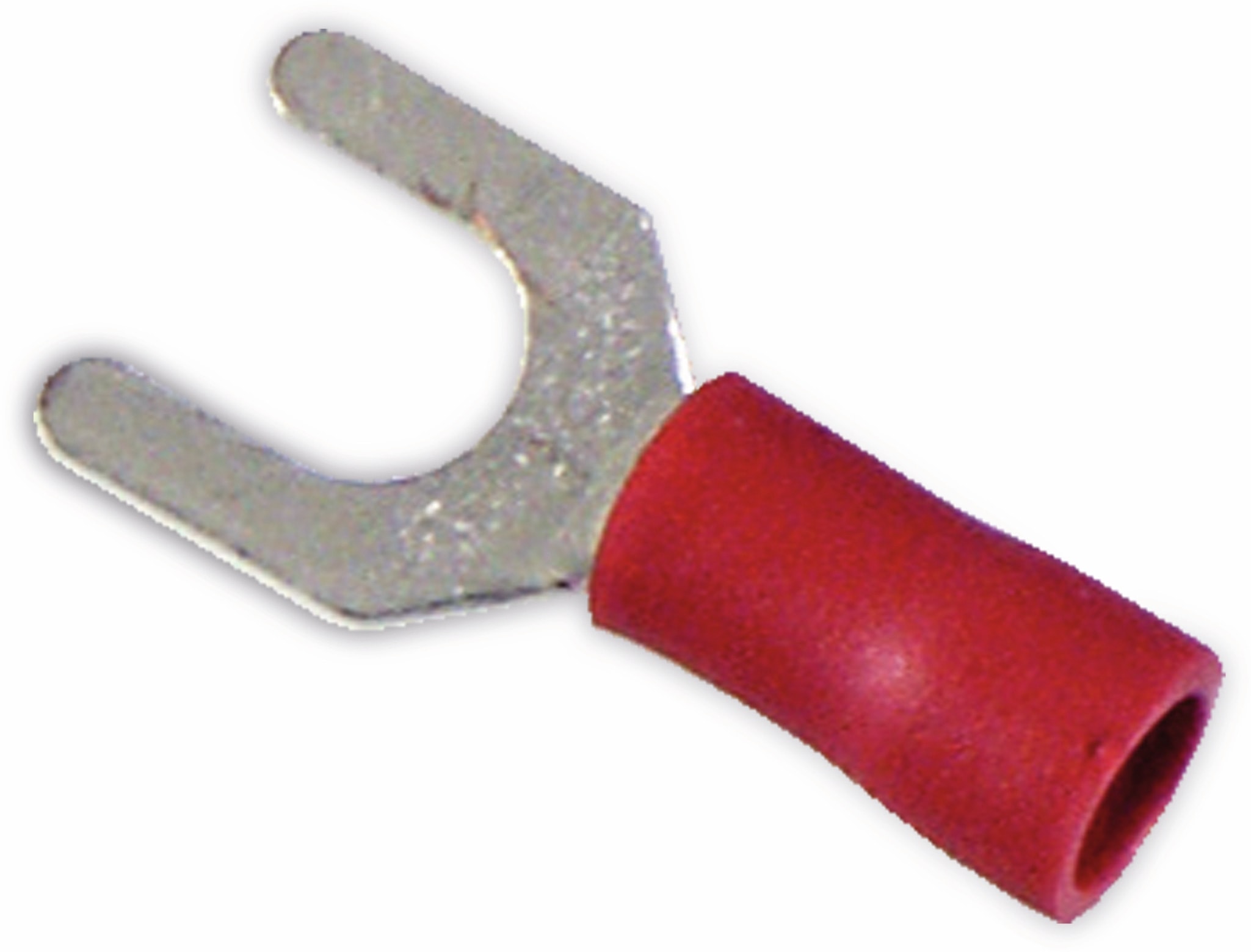 Gabel-Kabelschuhe, M5, rot, 10 Stück
