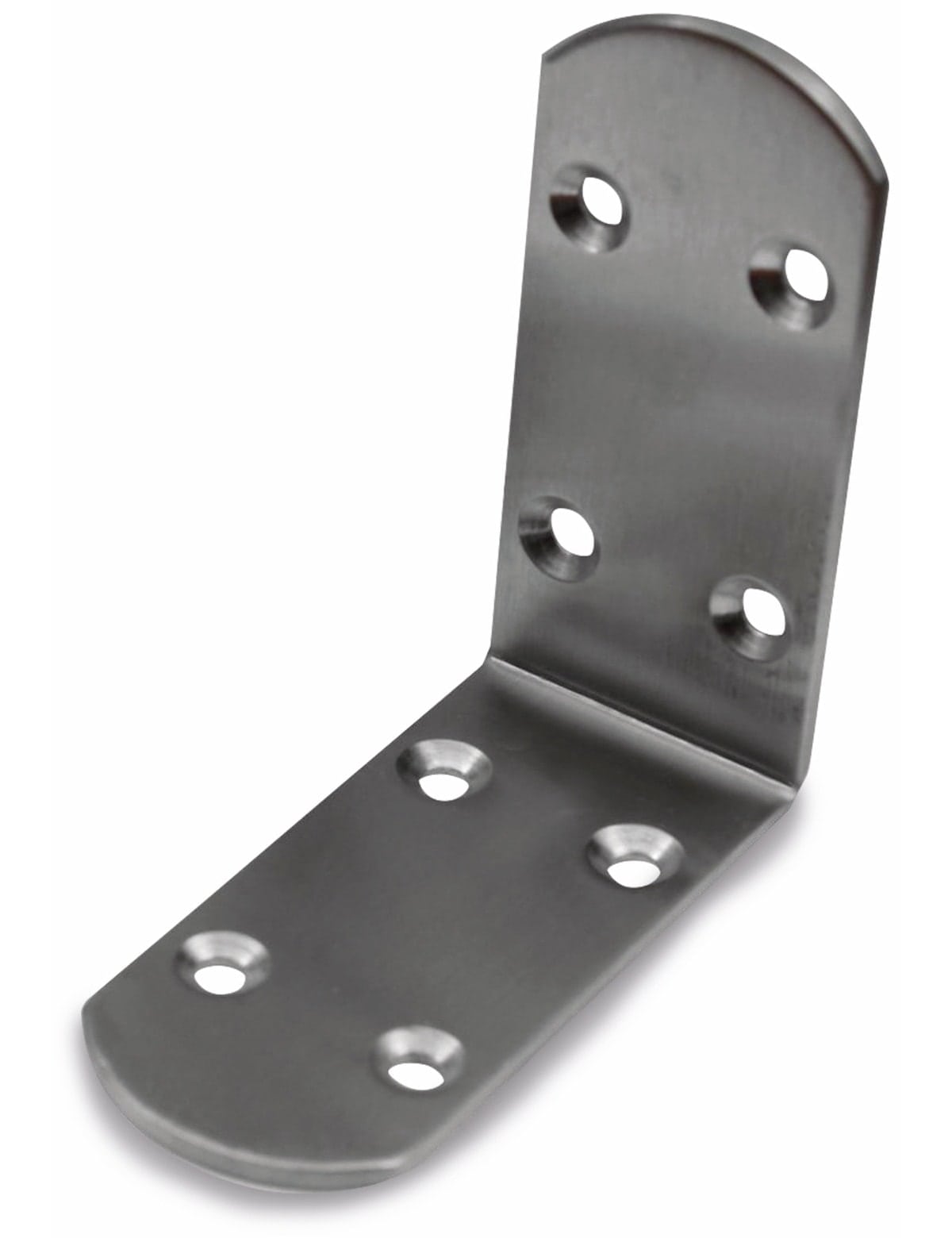 Winkelverbinder, Edelstahl, abgerundet, 85x85x38 mm