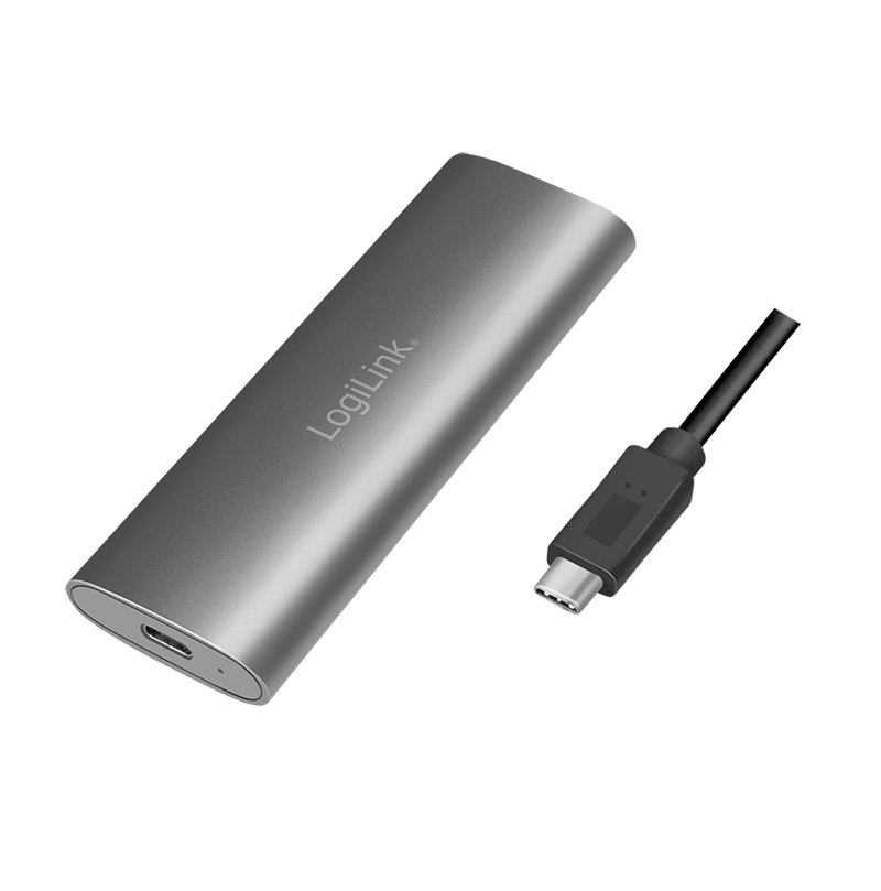 LOGILINK Festplattengehäuse UA0389, M.2 PCIe NVMe SSD,SATA SSDs, silber LOGILINK Festplattengehäuse UA0389, M.2 PCIe NVMe SSD,SATA SSDs, silber