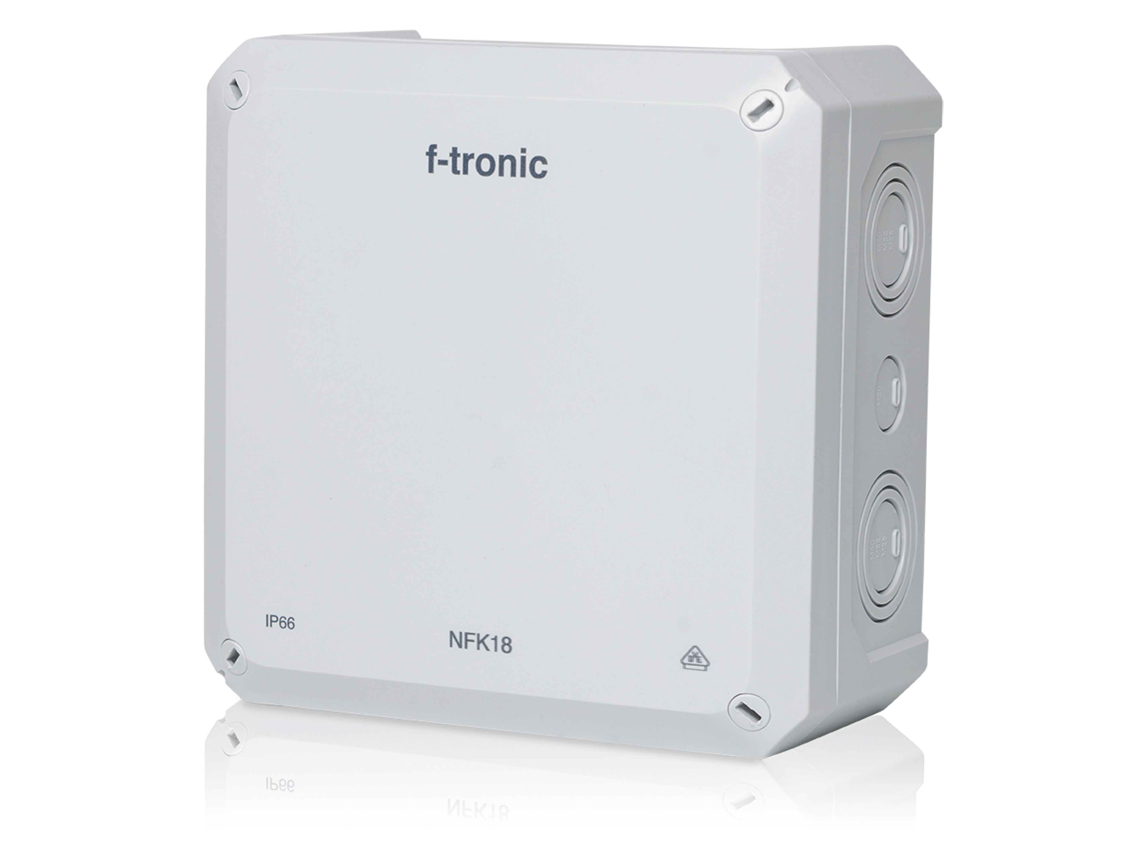 F-TRONIC FR-Abzweigkasten Neptun Compact, 180x180x93 mm, grau F-TRONIC FR-Abzweigkasten Neptun Compact, 180x180x93 mm, grau