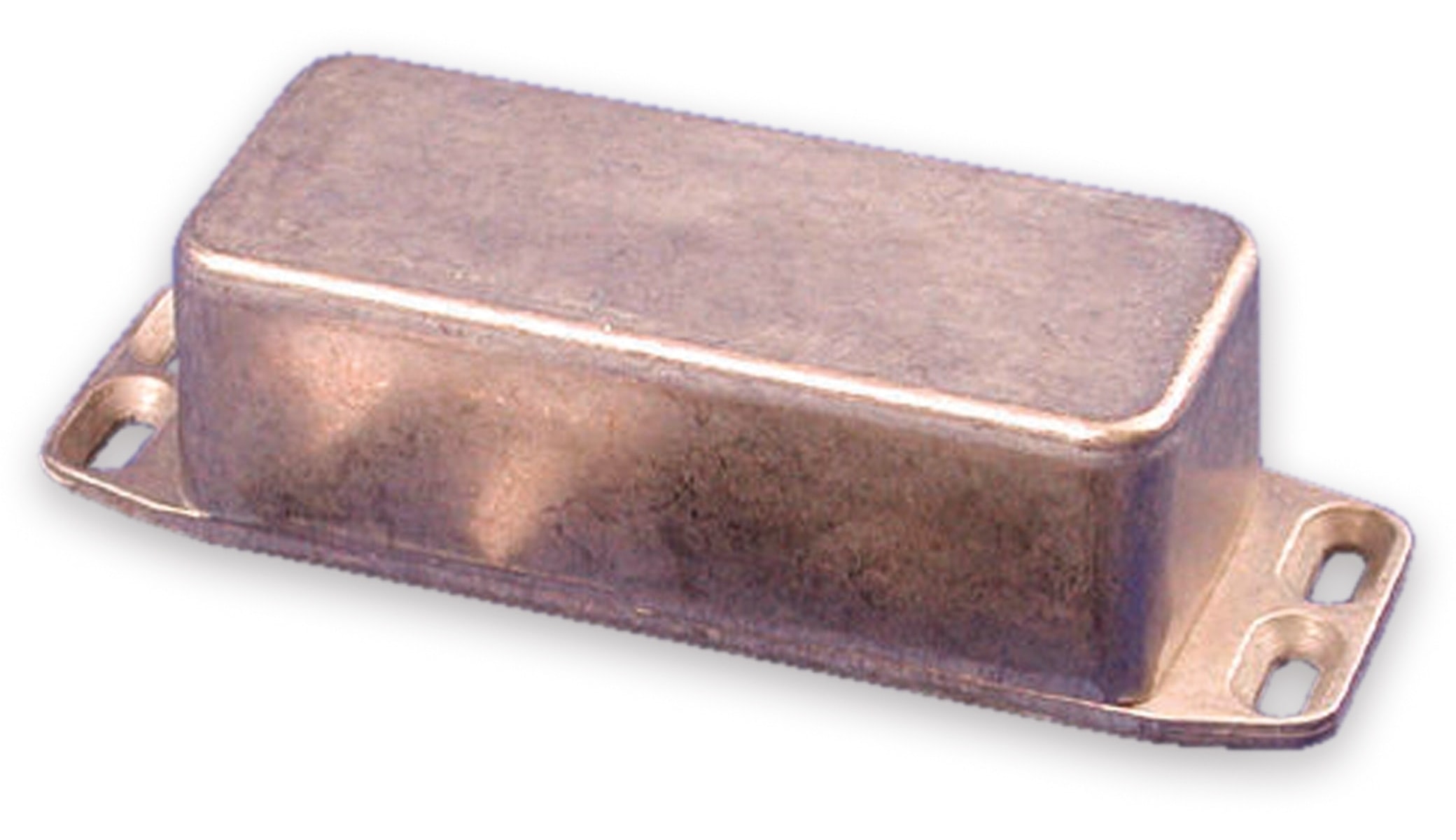 HAMMOND Aluminium-Gehäuse, 1590AFL, 92,5x38,5x31 mm, mit Befestigungsflansch