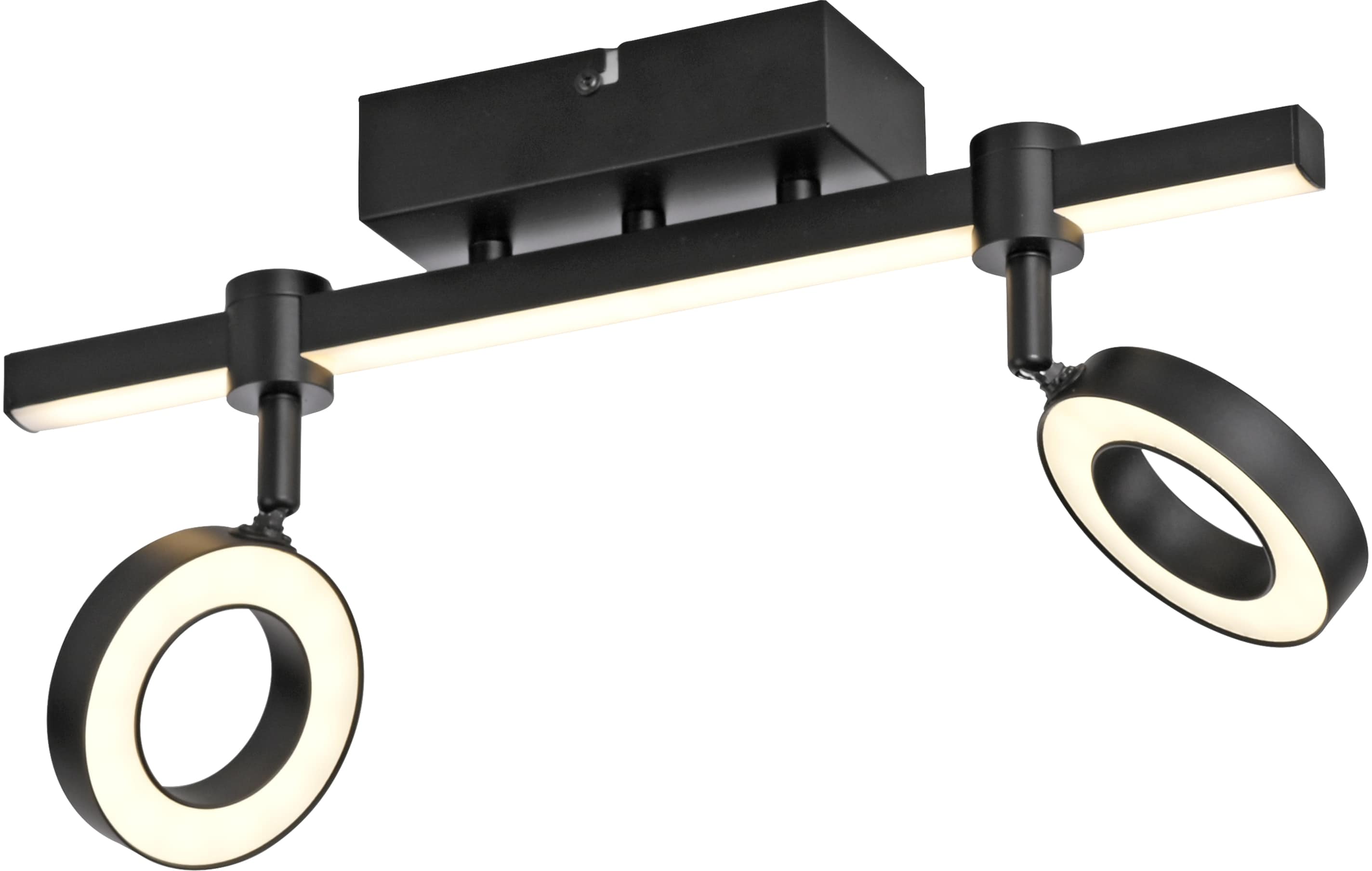 JUST LIGHT LED-Deckenleuchte 12075-18 schwarz, 10,5 W, 1300 lm, CCT, RGB, Smart Home JUST LIGHT LED-Deckenleuchte 12075-18 schwarz, 10,5 W, 1300 lm, CCT, RGB, Smart Home