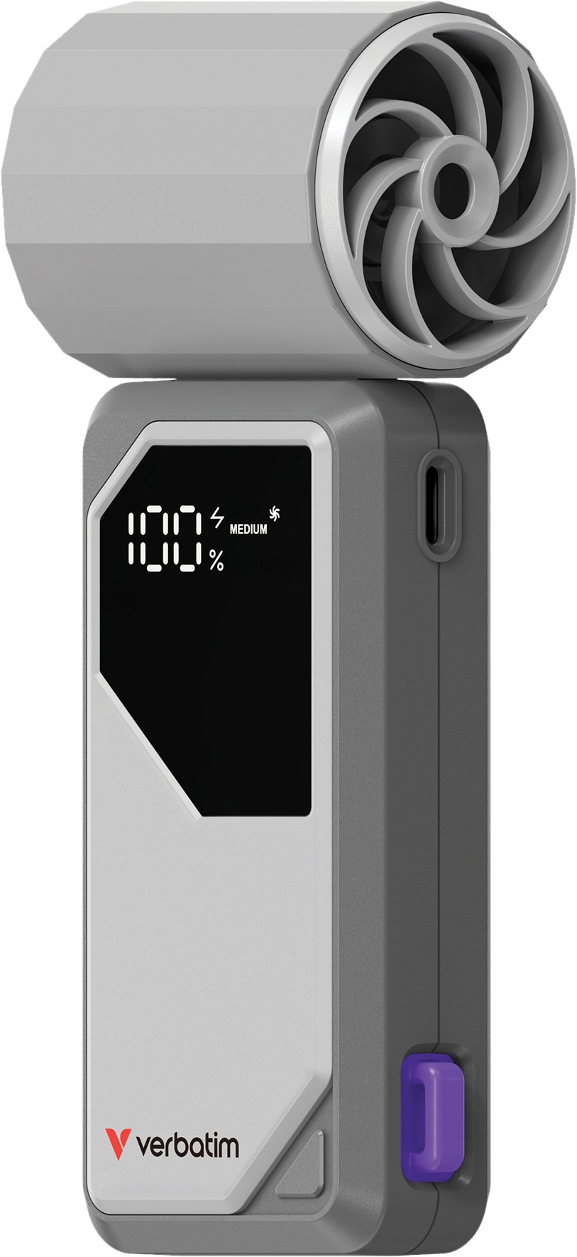 VERBATIM USB-Handventilator Cool'n'Go AirJet grau/lila