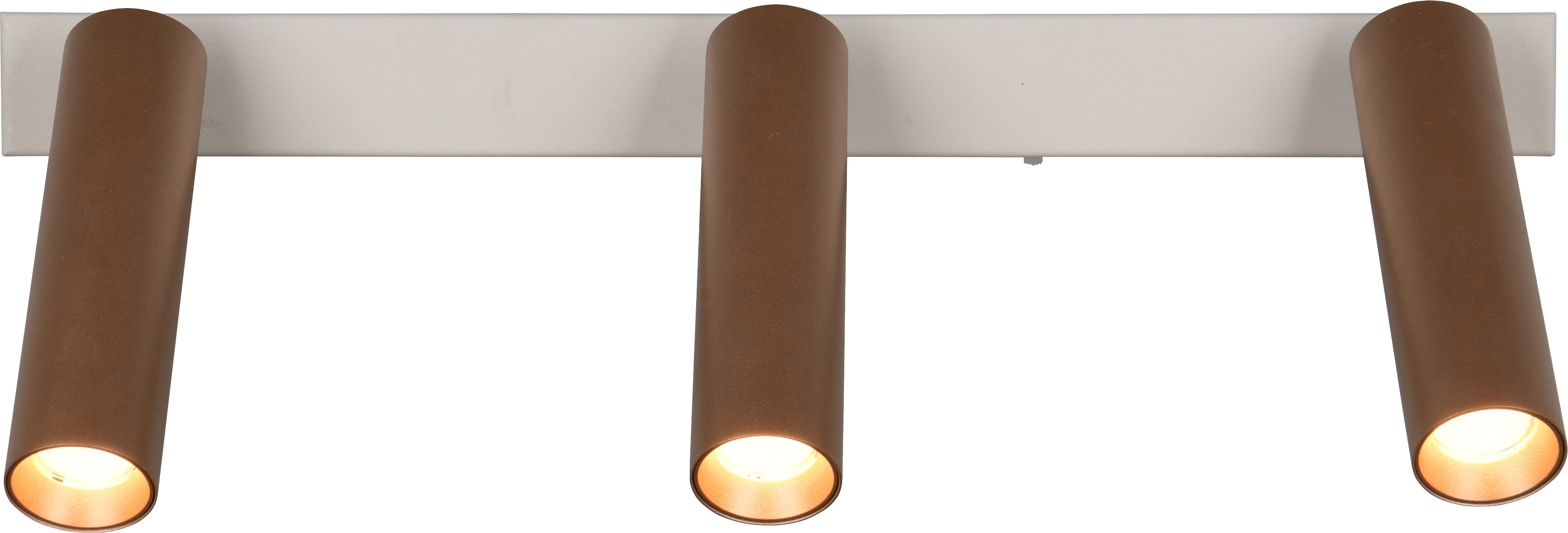 TRIO LED-Spotleuchte TRIO AMBALA, 849210365, 3-fach, 3x 5,5 W, 3x 500 ml, coffee