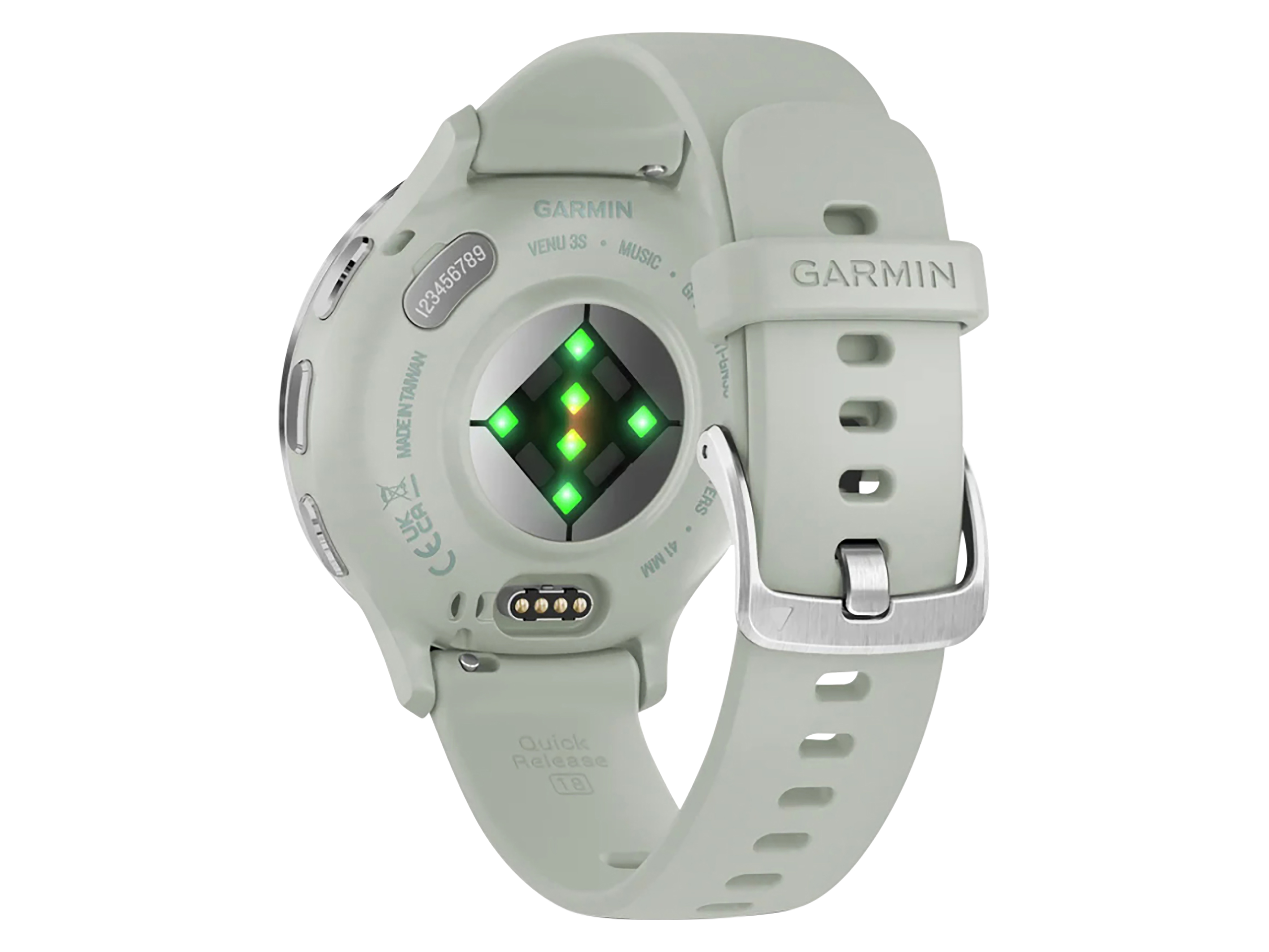 GARMIN Smartwatch Venu 3S salbeigrau/silber Silikon GARMIN Smartwatch Venu 3S salbeigrau/silber Silikon