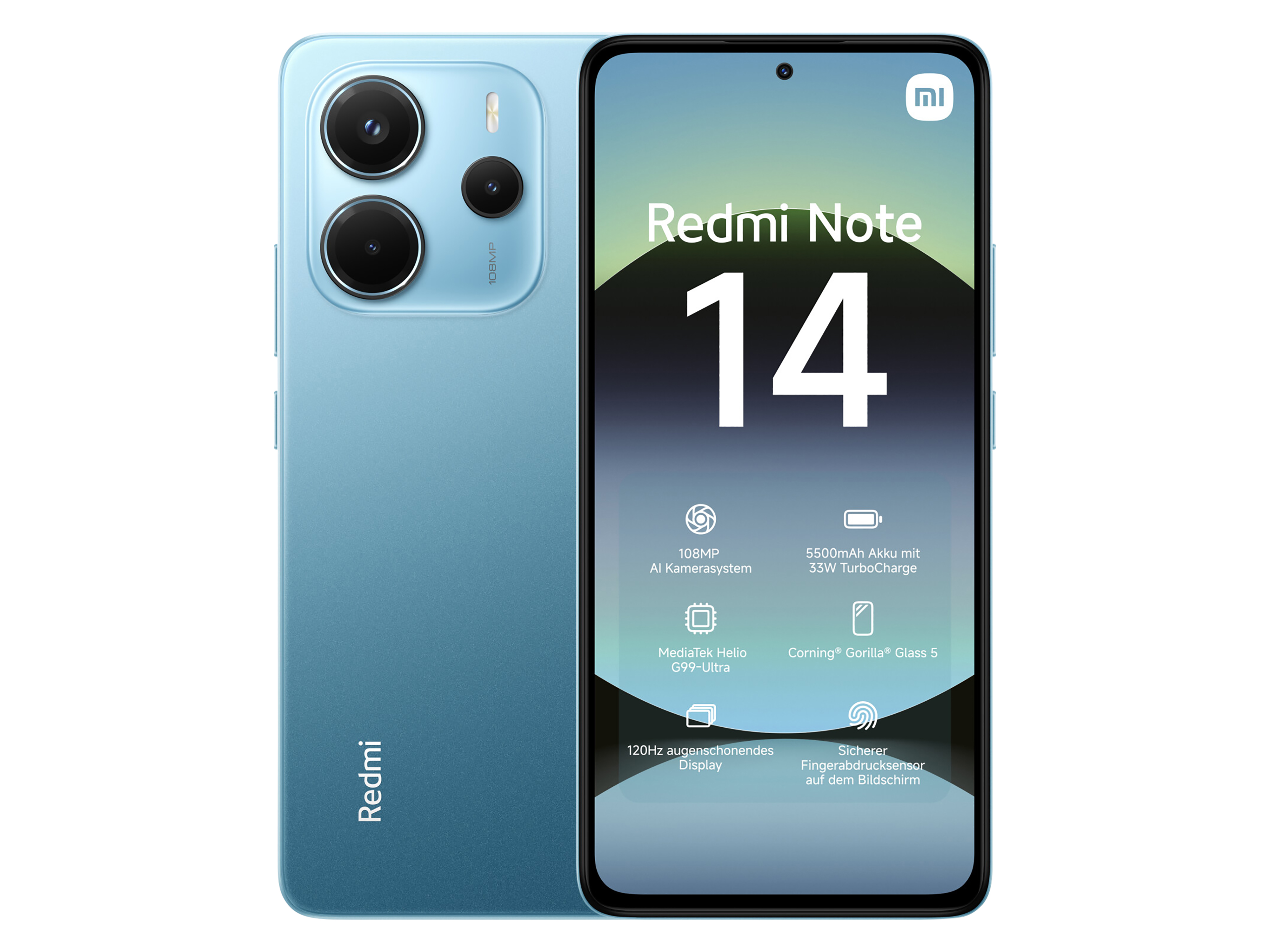 XIAOMI Smartphone Redmi Note 14 4G 128GB ocean blue