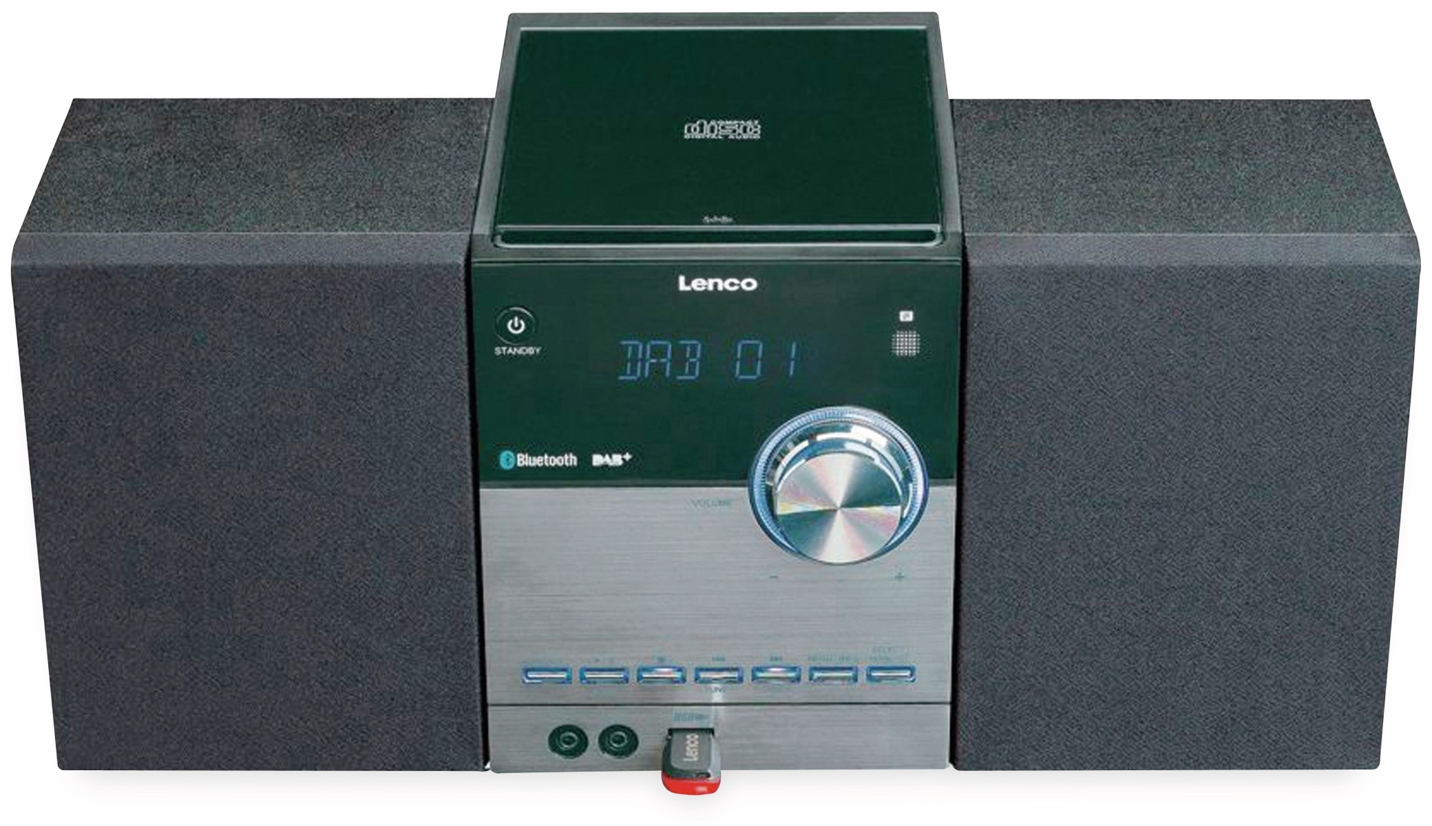 LENCO Stereoanlage MC-150, schwarz, DAB+, Bluetooth, CD, USB LENCO Stereoanlage MC-150, schwarz, DAB+, Bluetooth, CD, USB