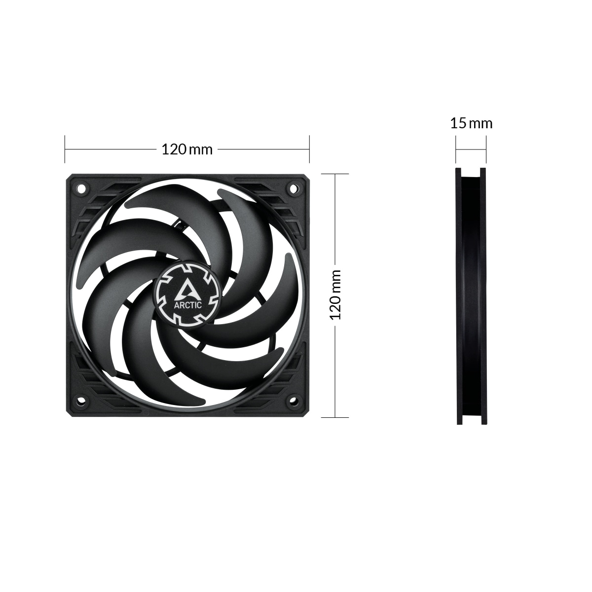 ARCTIC Lüfter P12 Slim PWM PST 3er Pack ARCTIC Lüfter P12 Slim PWM PST 3er Pack