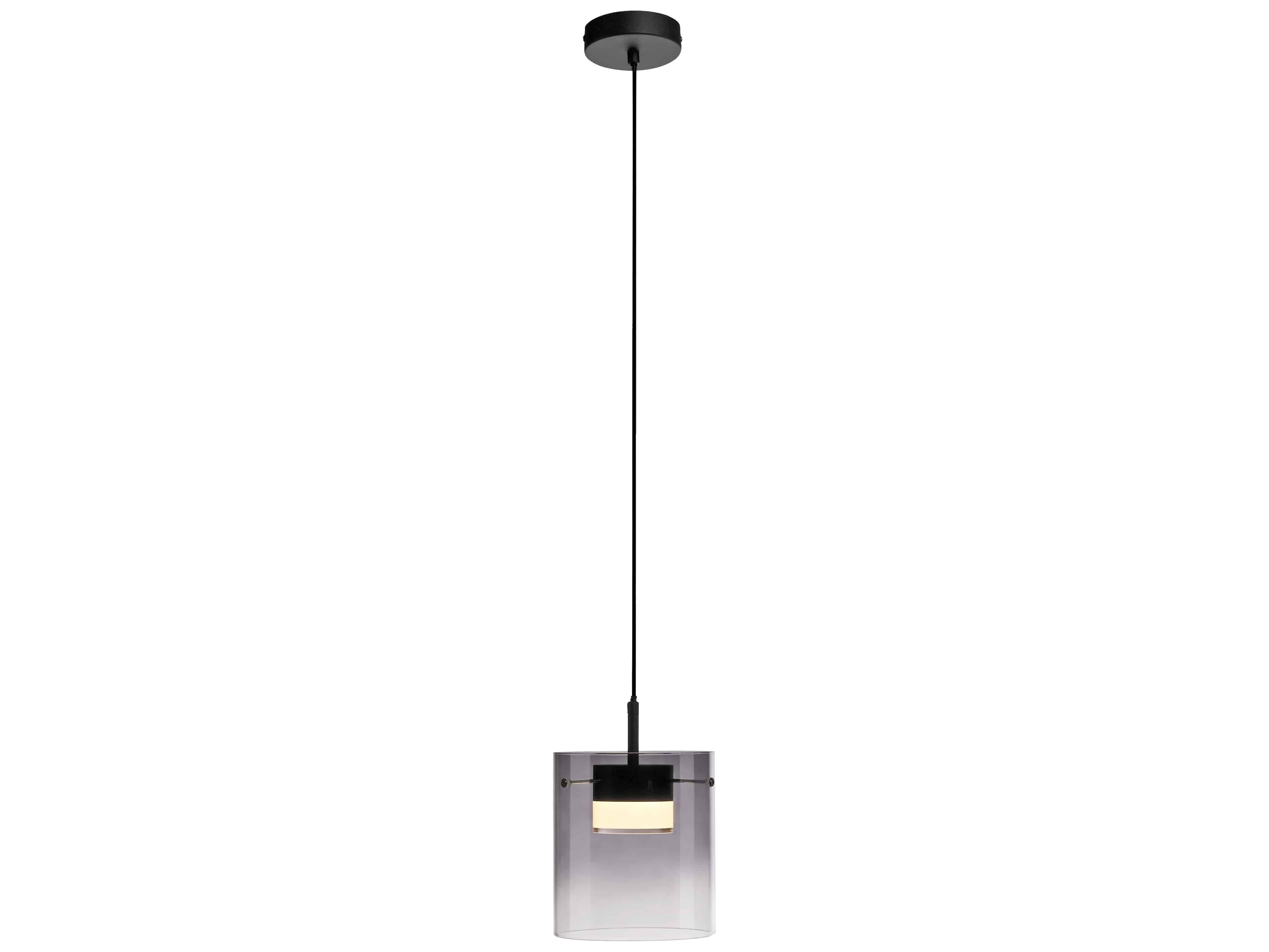 JUST LIGHT LED-Pendelleuchte 14042-18, 7,5W, 800lm, 3000K, schwarz