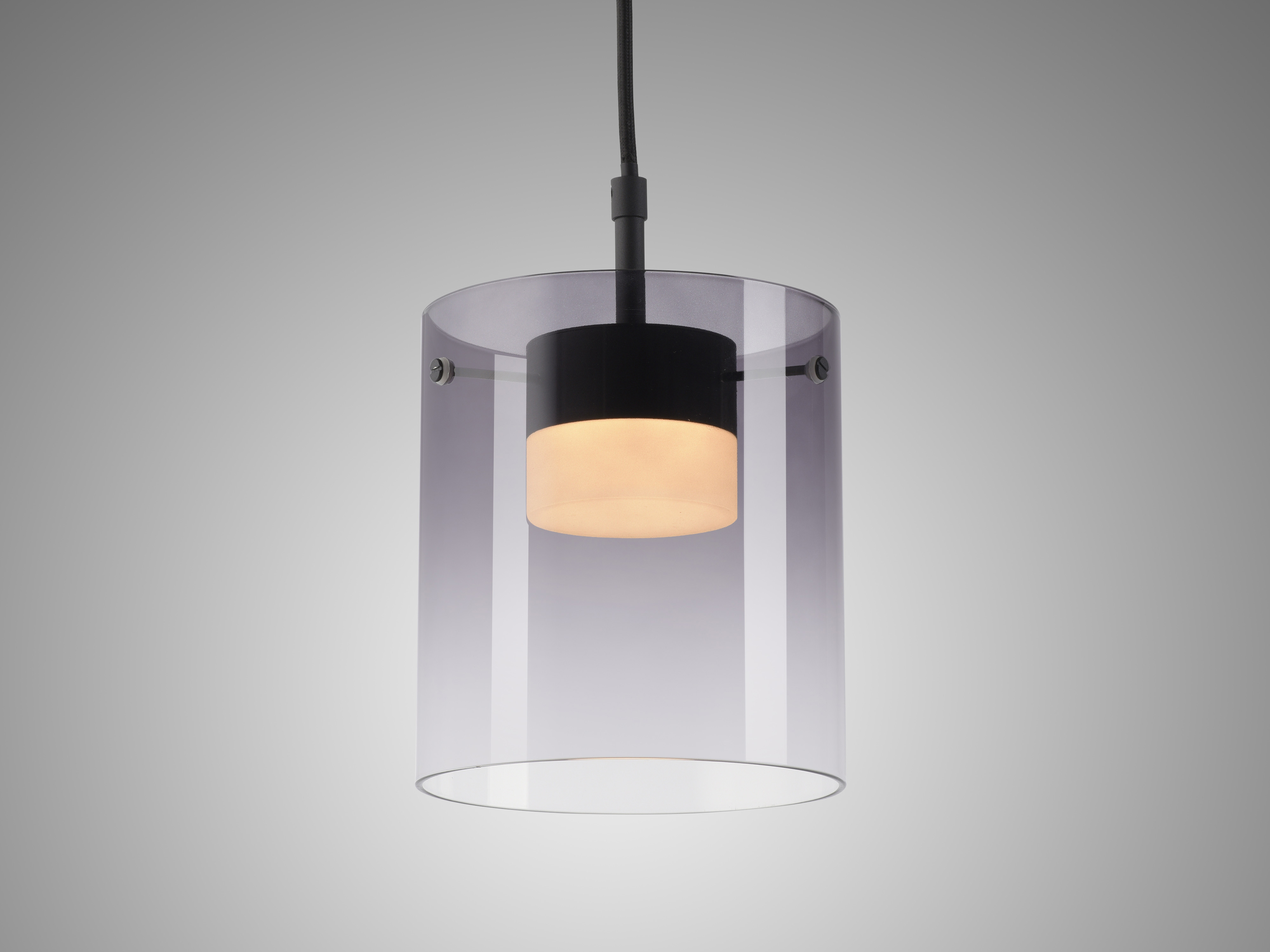 JUST LIGHT LED-Pendelleuchte 14042-18, 7,5W, 800lm, 3000K, schwarz