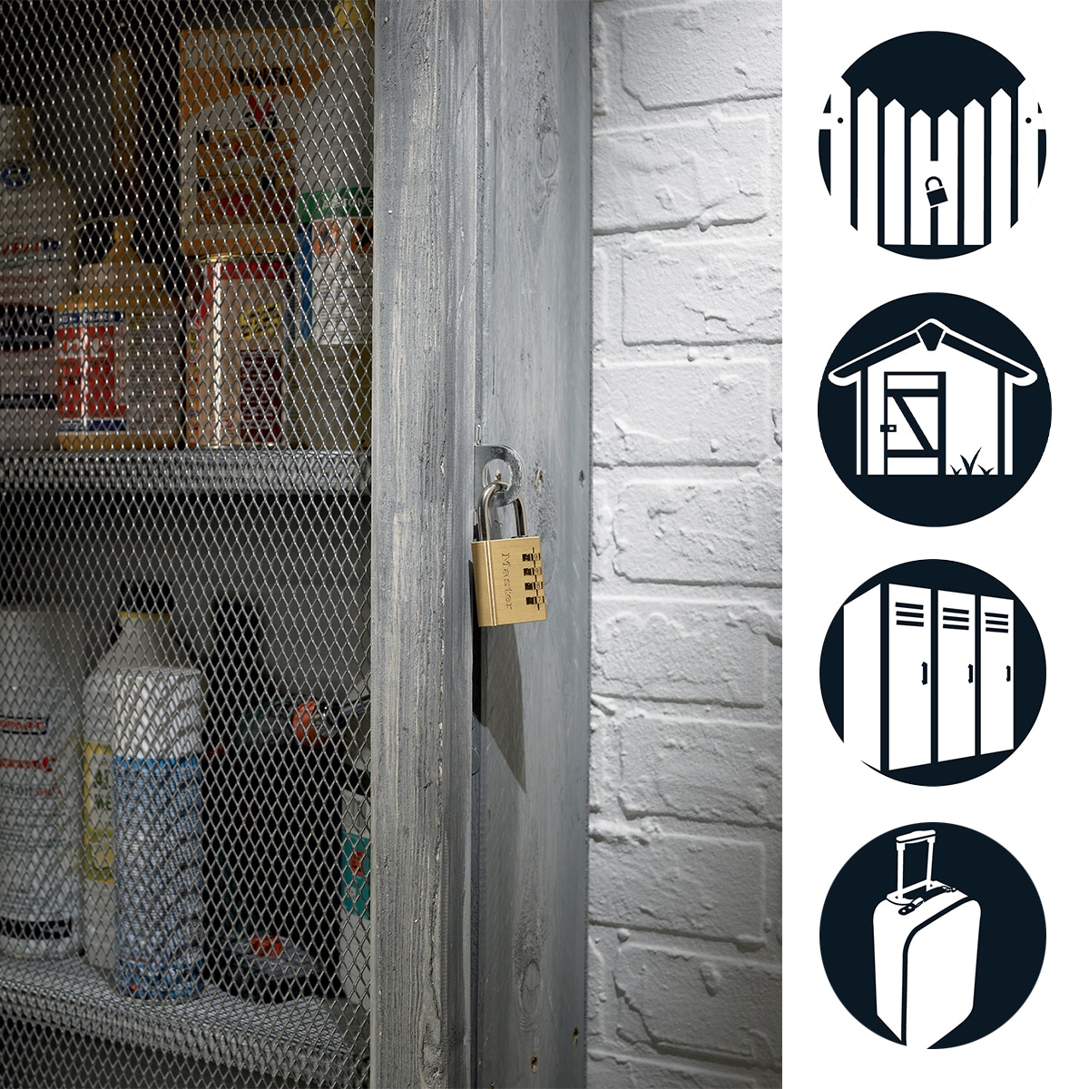 MASTERLOCK Zahlenschloss 604EURD, aus Aluminium, 400mm