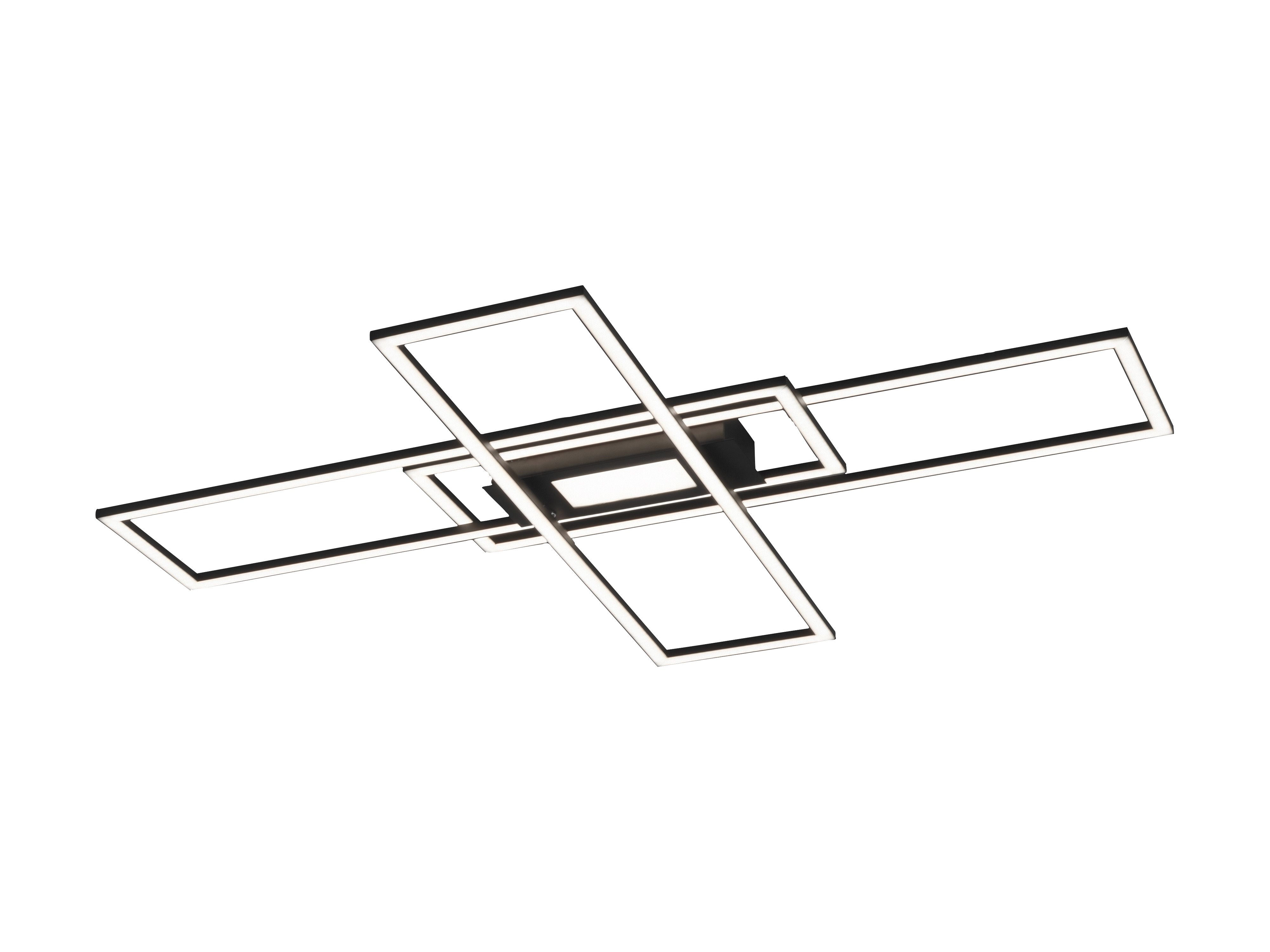 JUST LIGHT LED-Deckenleuchte 14693-18, 45W, 5500lm, schwarz
