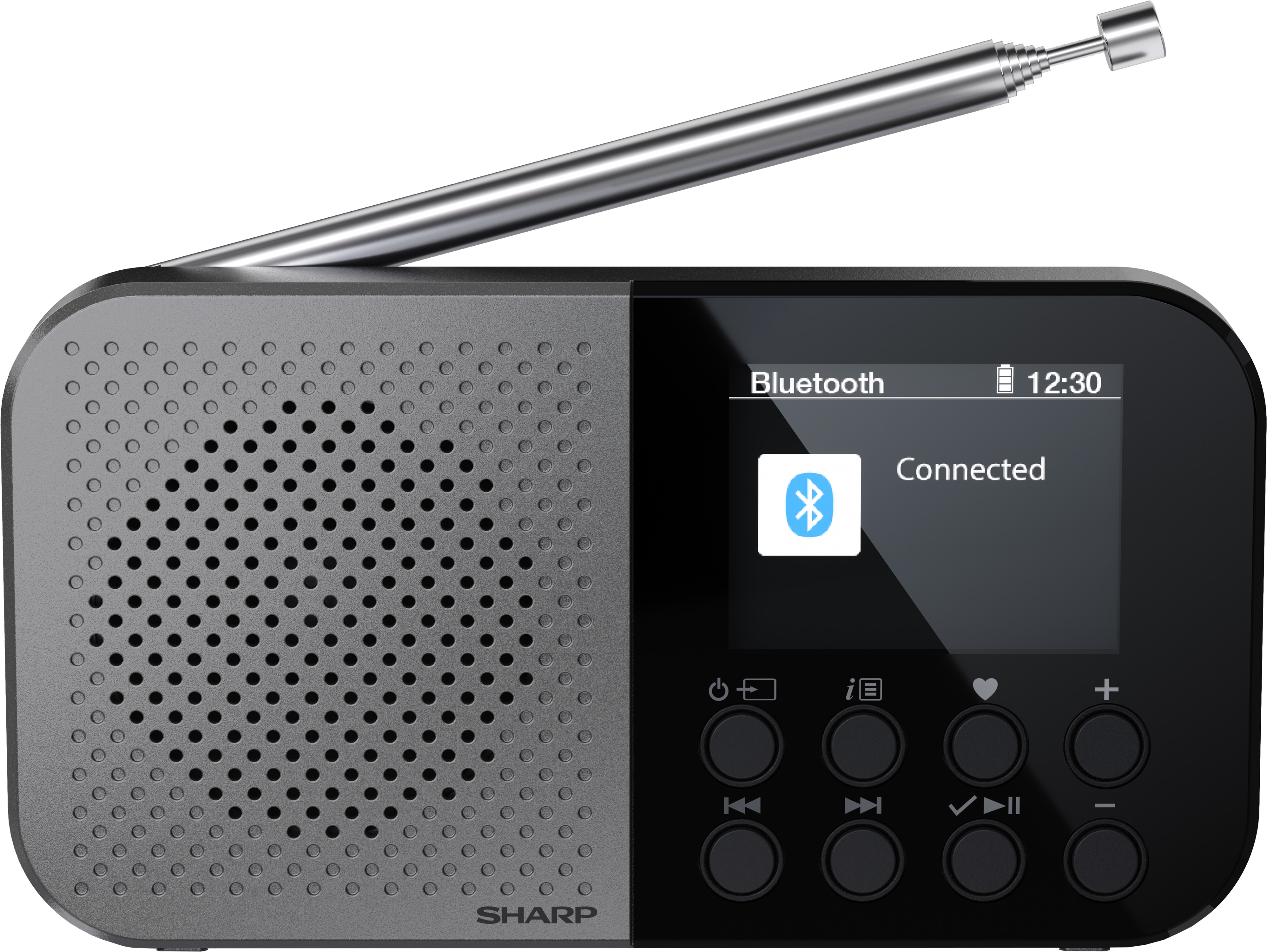SHARP Digitalradio-tragbar DR-P520, schwarz, DAB+, Bluetooth, USB-C