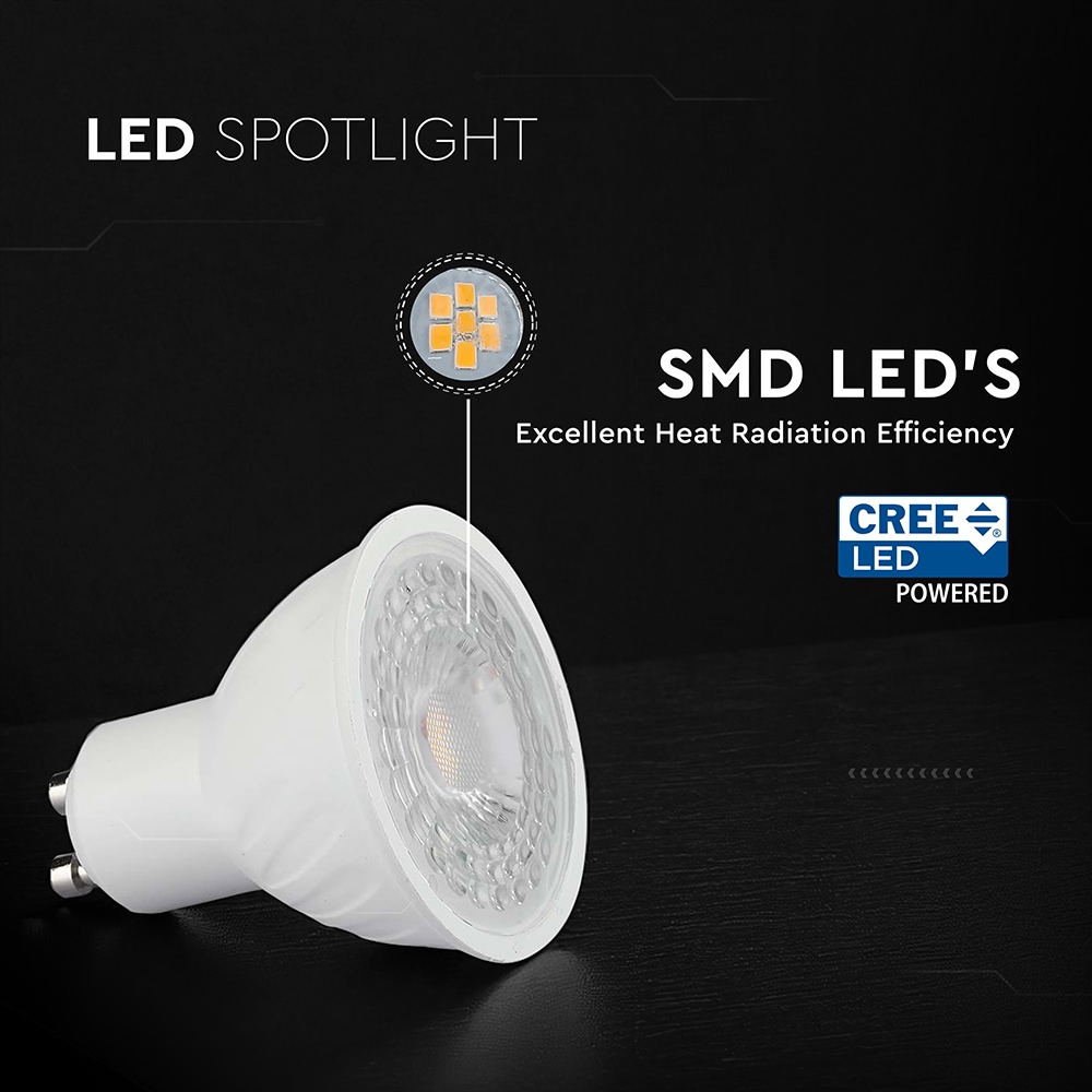 V-TAC LED-Lampe VT-217976, EEK: F, 4,5W, 345lm, 4000K, PAR16, GU10, 38°,