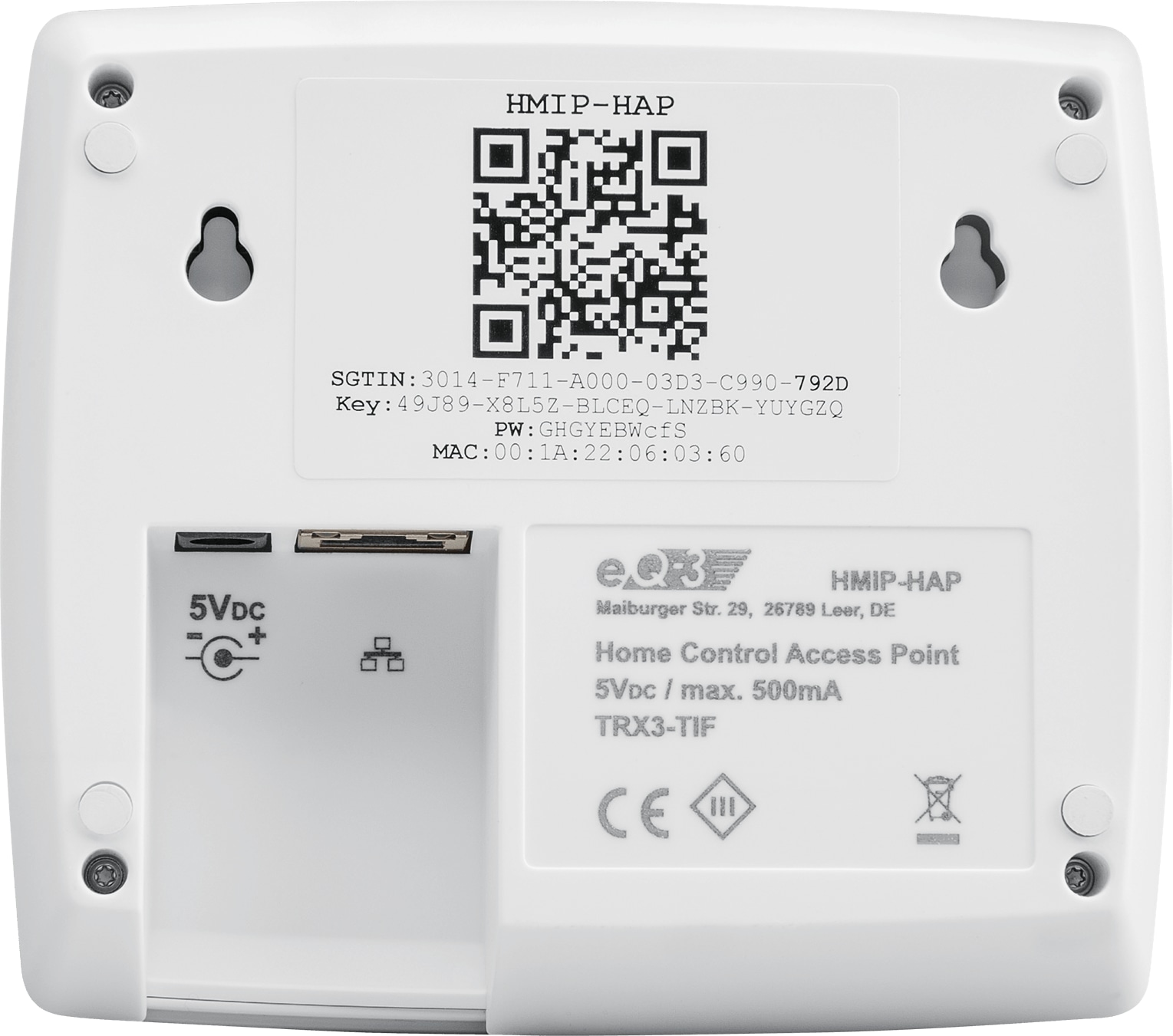 HOMEMATIC IP Smart Home 140887 Access Point HOMEMATIC IP Smart Home 140887 Access Point