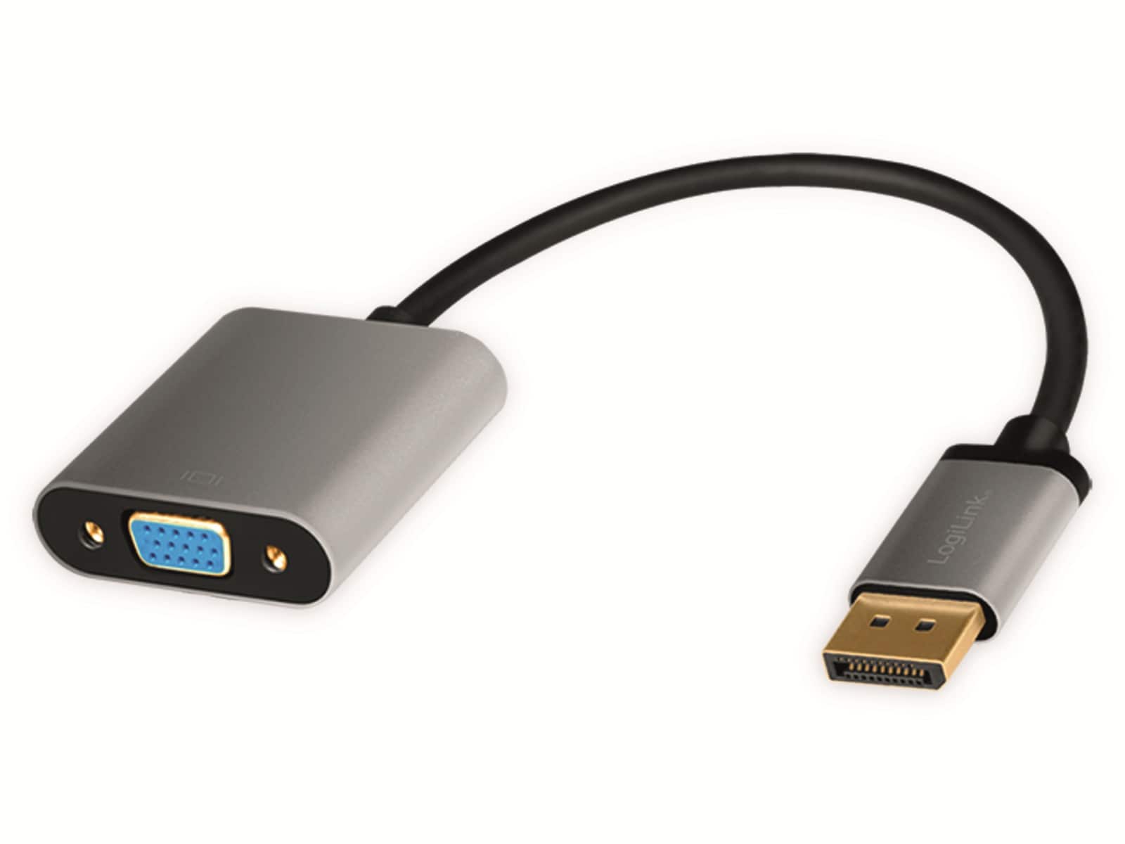LOGILINK DisplayPort-Adapter CDA0109, DisplayPort/VGA, Alu, 1080p, 0,15m