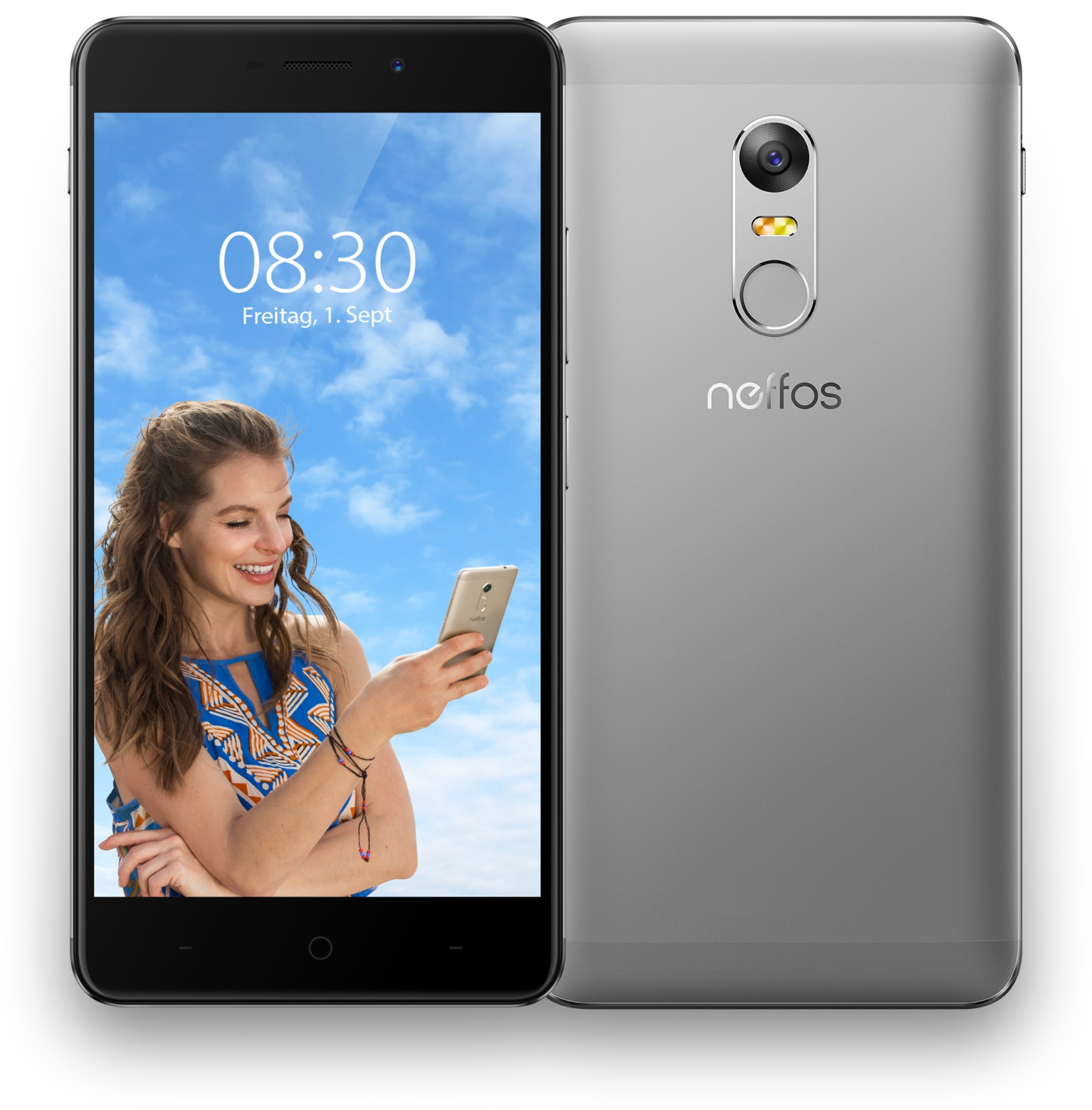 neffos Smartphone TP-LINK X1 Max, 5,5", 64 GB, grau