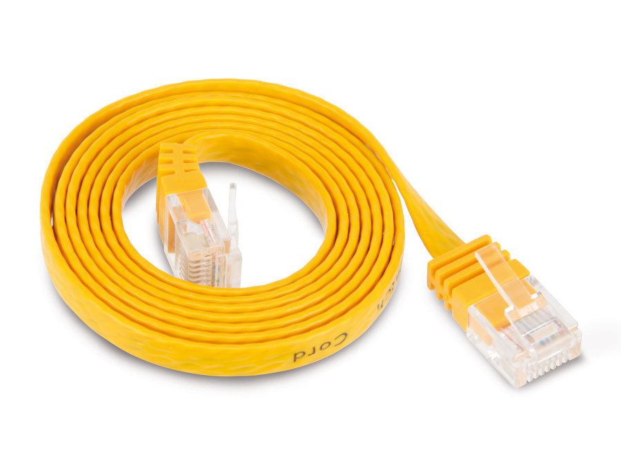 S-IMPULS CAT.6 Patchkabel, slim, 1 m, gelb