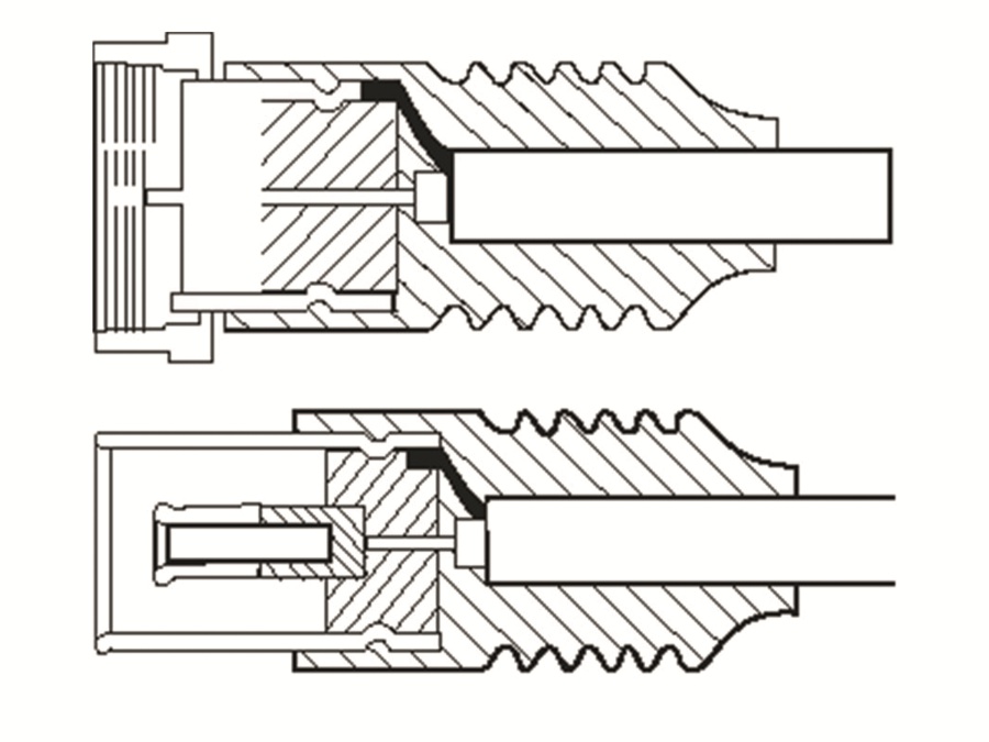 GOOBAY SAT-Antennenanschlusskabel F-Stecker/Koaxkupplung, weiß, 5 m