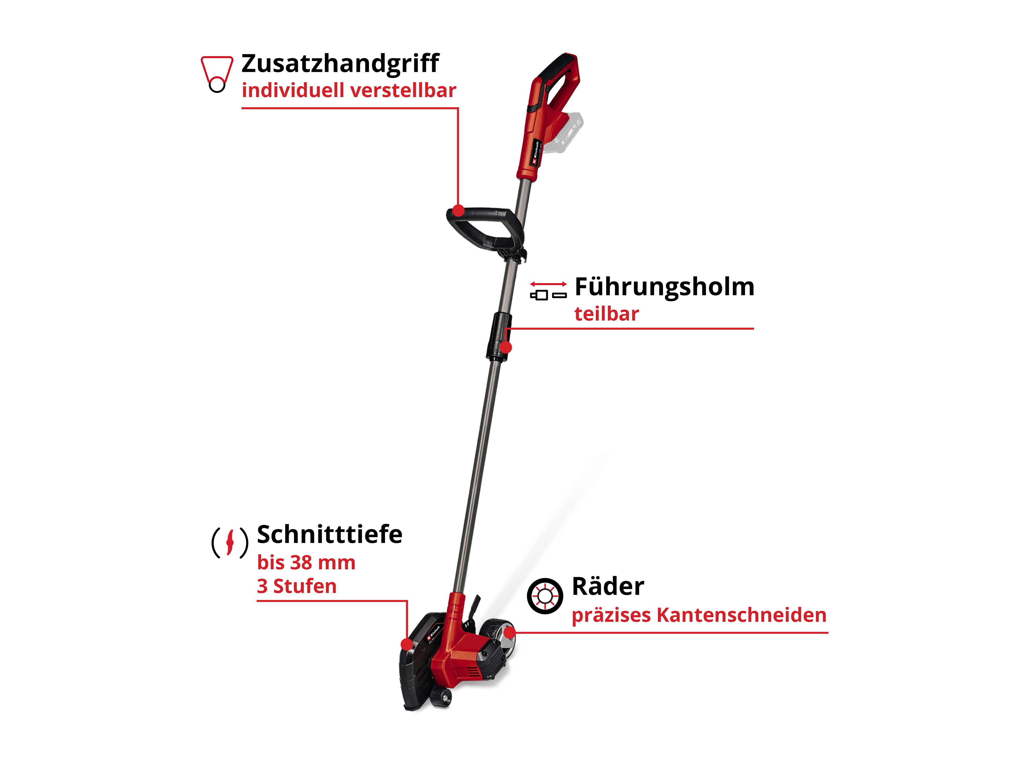 EINHELL Akku-Rasenkantenschneider GE-LE 18/190 Li - Solo