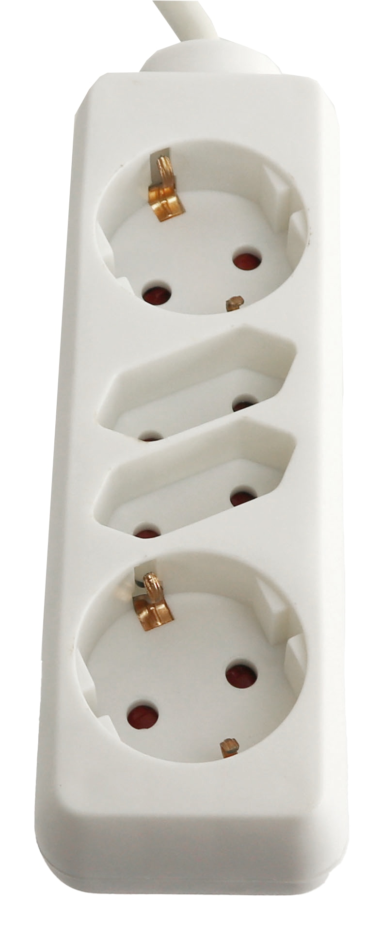 Steckdosenleiste TDZ-2D, 4-fach, weiß Steckdosenleiste TDZ-2D, 4-fach, weiß