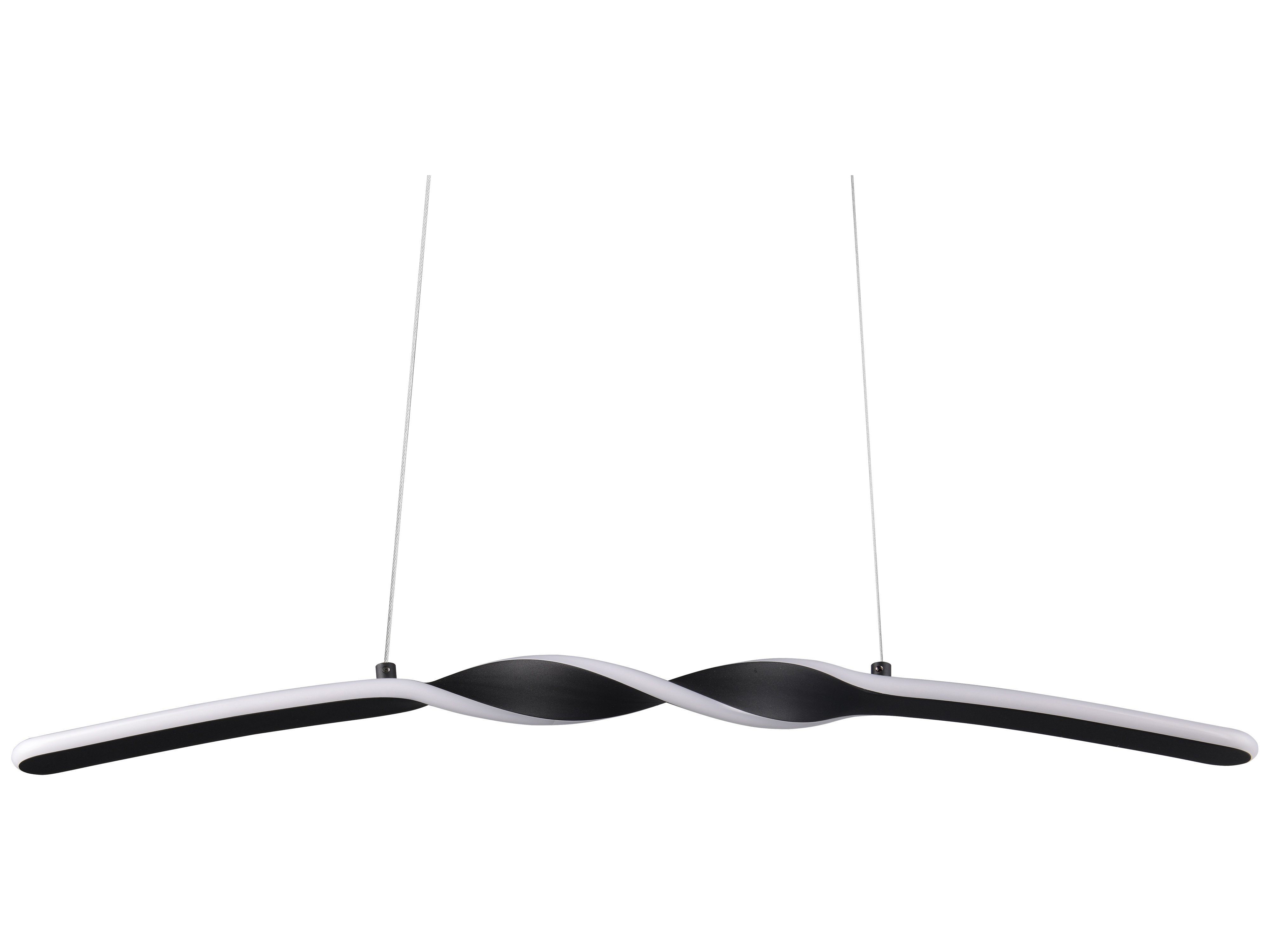 REALITY LED-Pendelleuchte Ginko R35791132, 18W, 3000K, 1980lm, warmweiß, IP20, schwarz