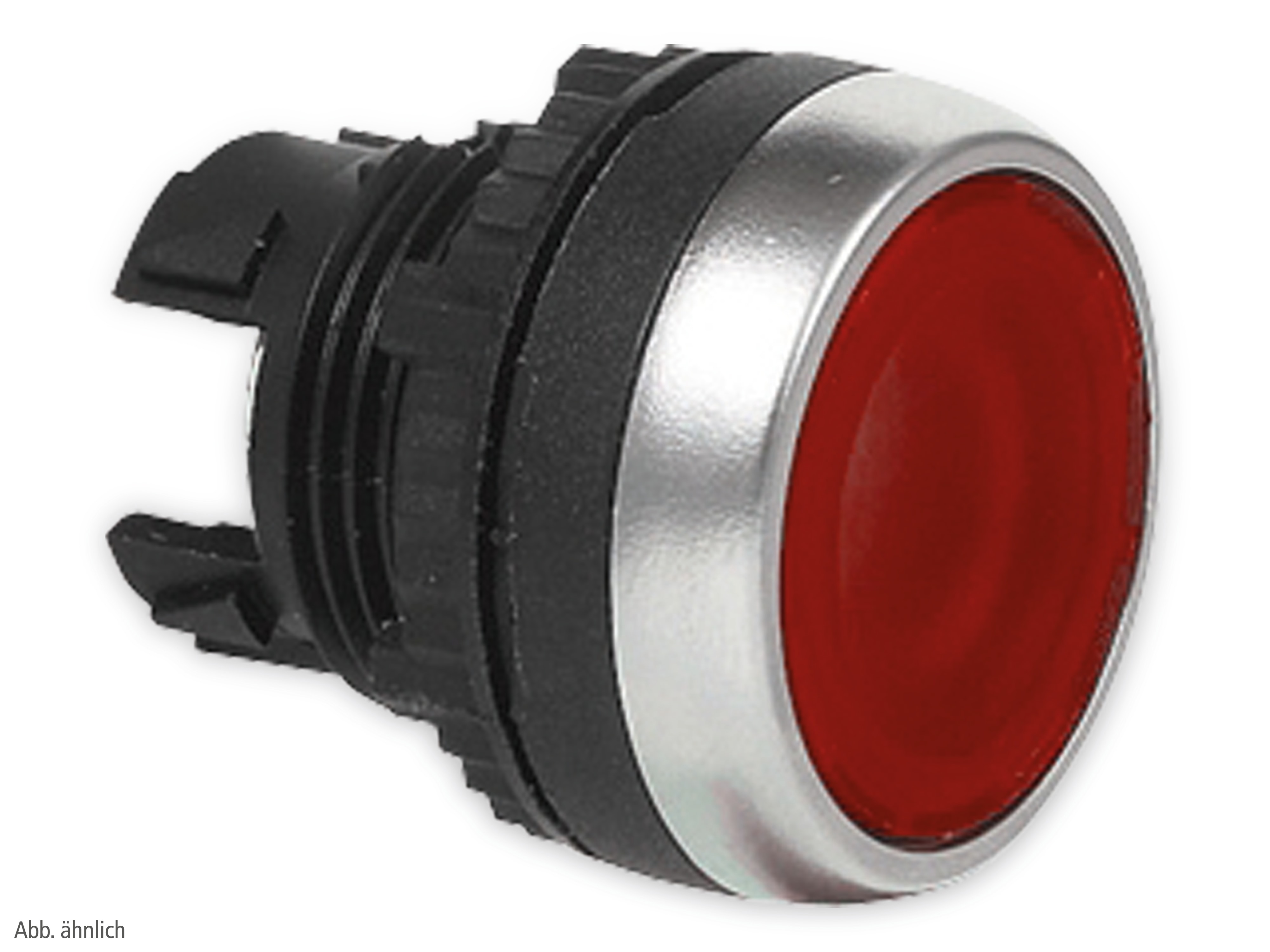 BACO Befehls- und Meldegeräte, L21CH10, Druckschalter flach, beleuchtbar, rot, 22 mm