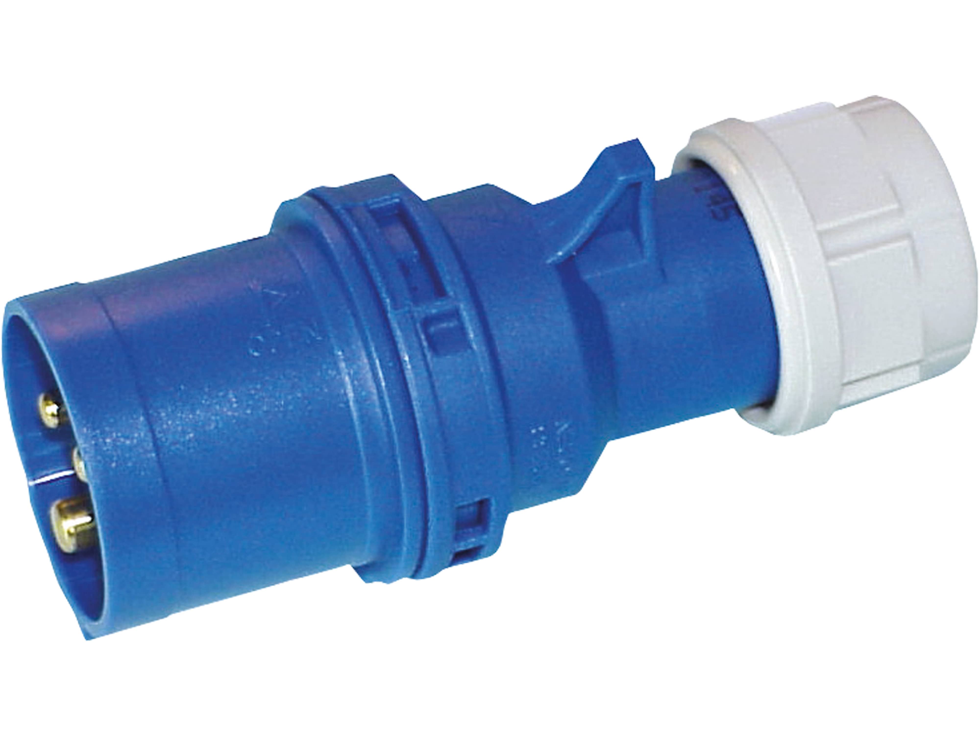 PCE CEE Stecker Shark, 3-polig, 16 A, 230 V, IP44 PCE CEE Stecker Shark, 3-polig, 16 A, 230 V, IP44